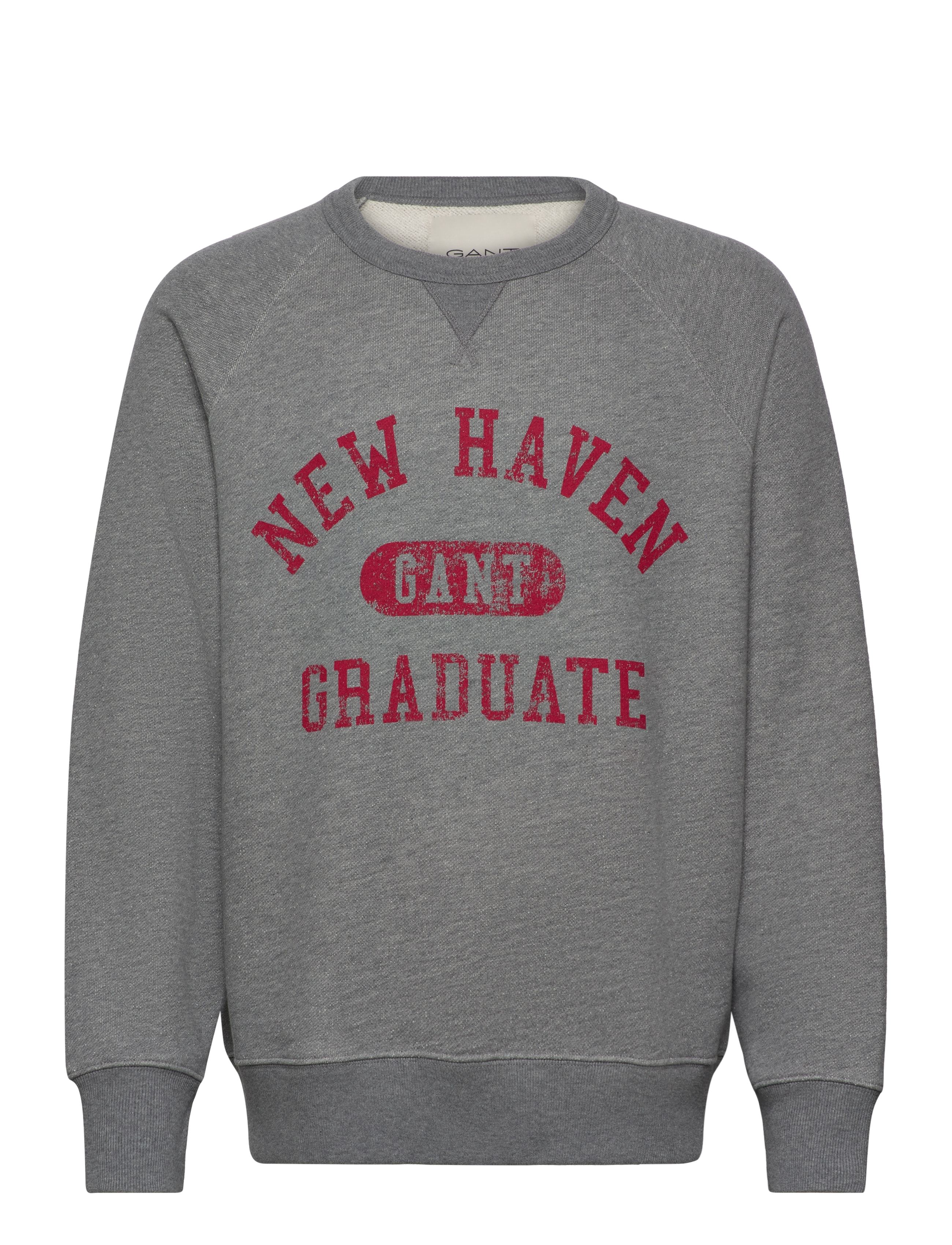 GANT - GRAPHIC C-NECK SWEAT - grey melange - 1