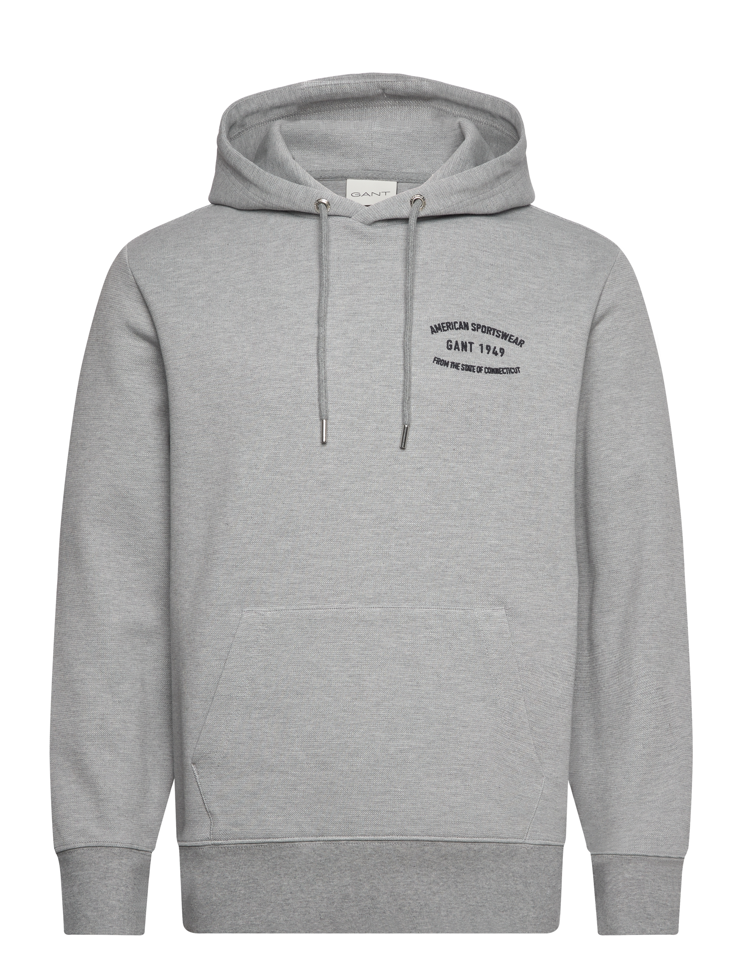GANT - SMALL GRAPHIC SWEAT HOODIE - grey melange - 1