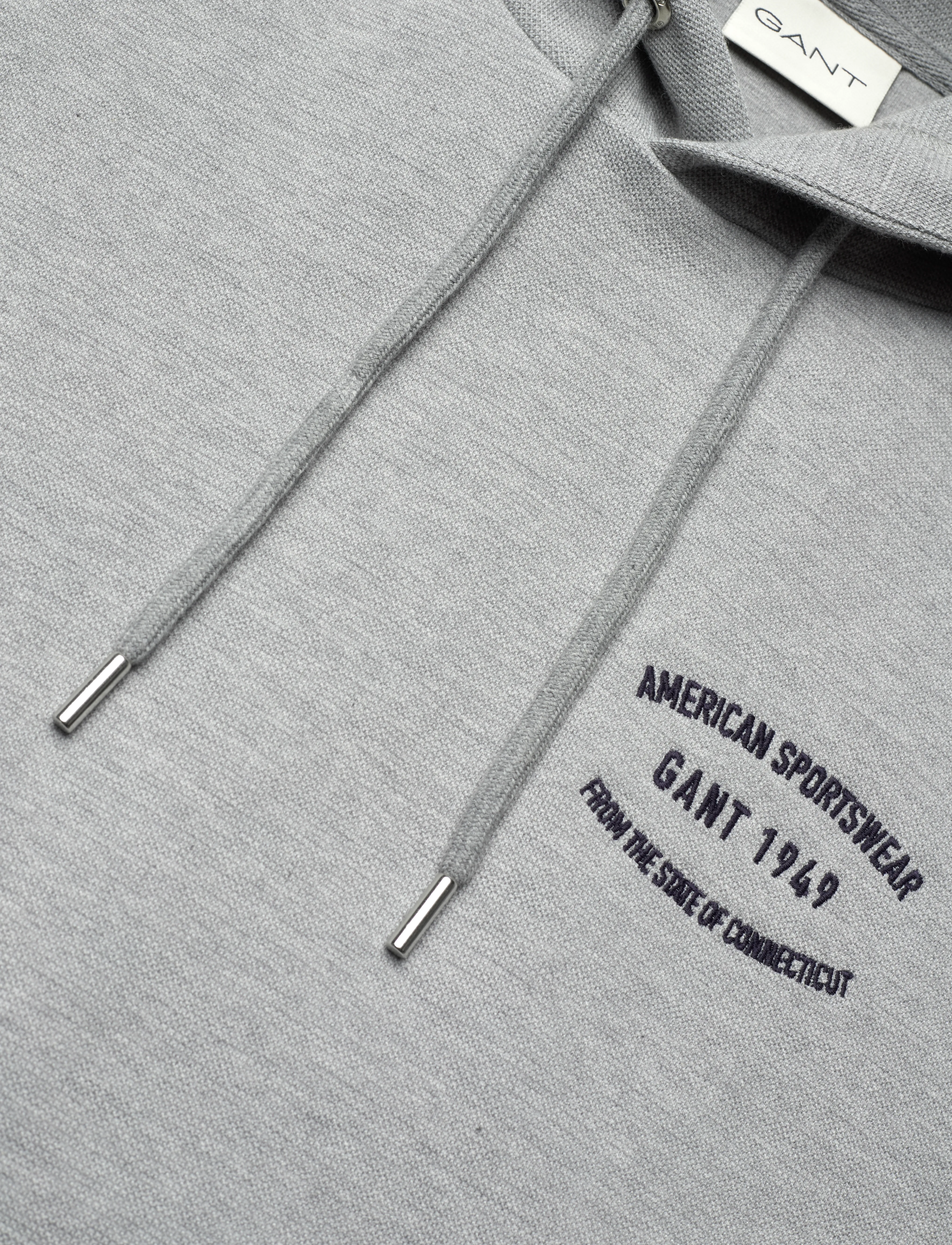 GANT - SMALL GRAPHIC SWEAT HOODIE - grey melange - 5