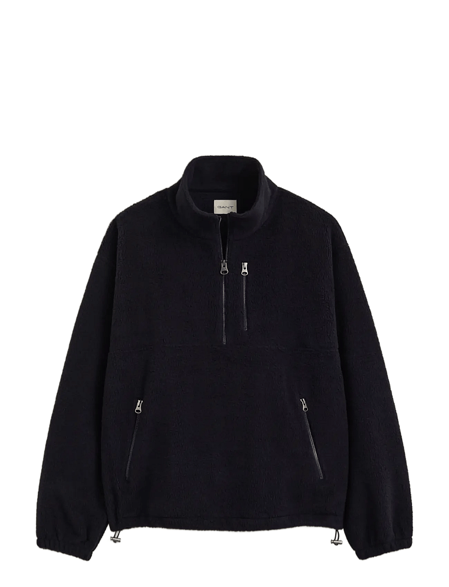 Gant - MICRO HALF-ZIP FLEECE - plīša džemperi - evening blue - 0
