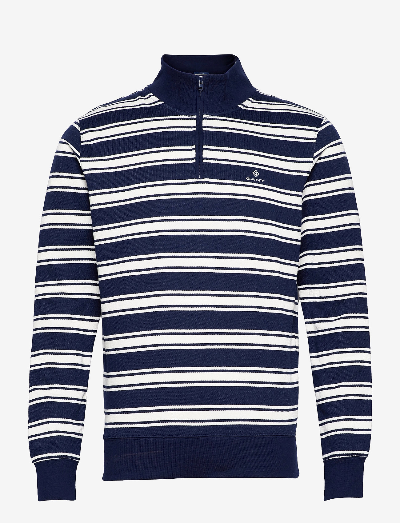 GANT - D1. TP STRIPED HALF ZIP - classic blue - 0