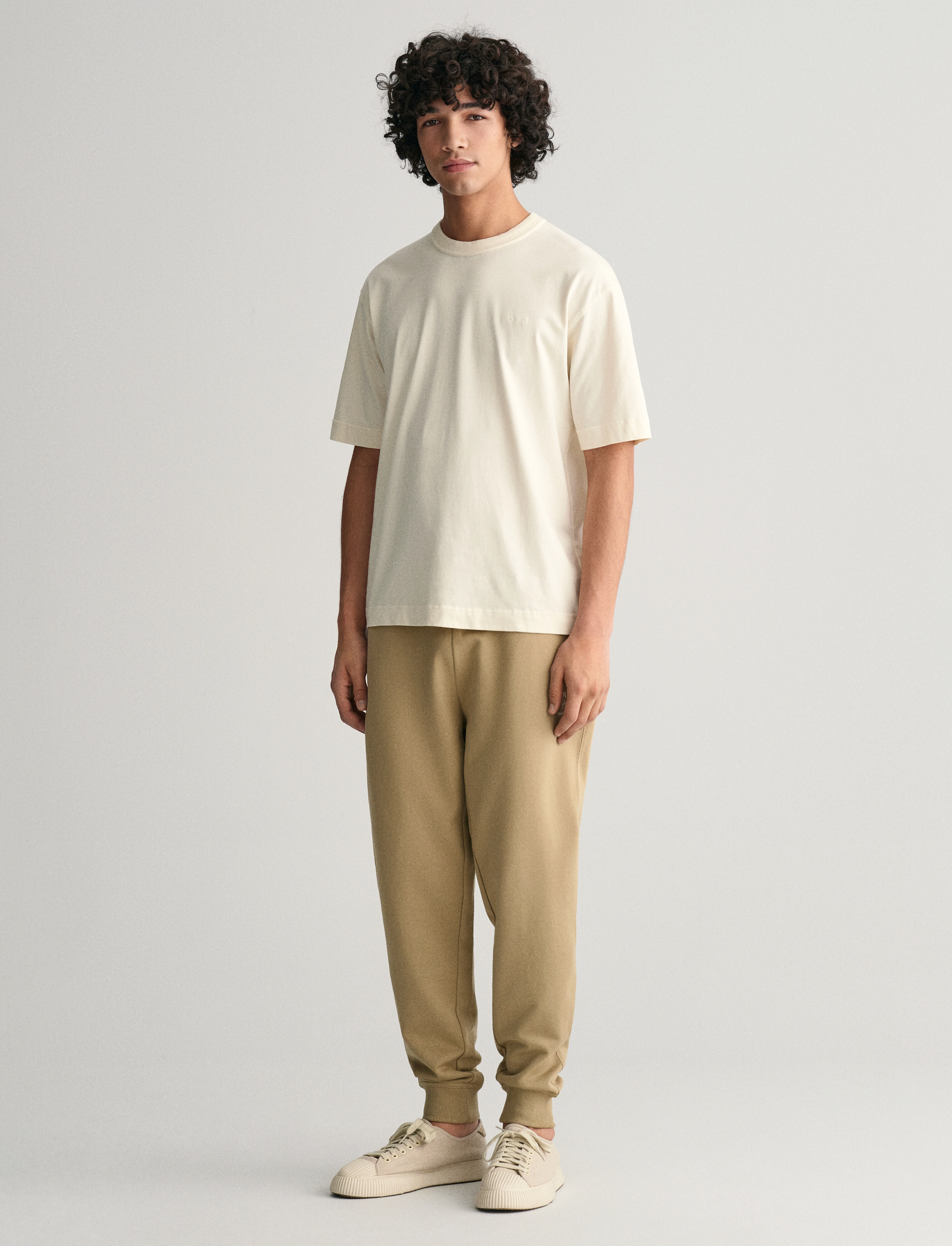 GANT - LOGO SCRIPT JERSEY PANTS - dried khaki - 2