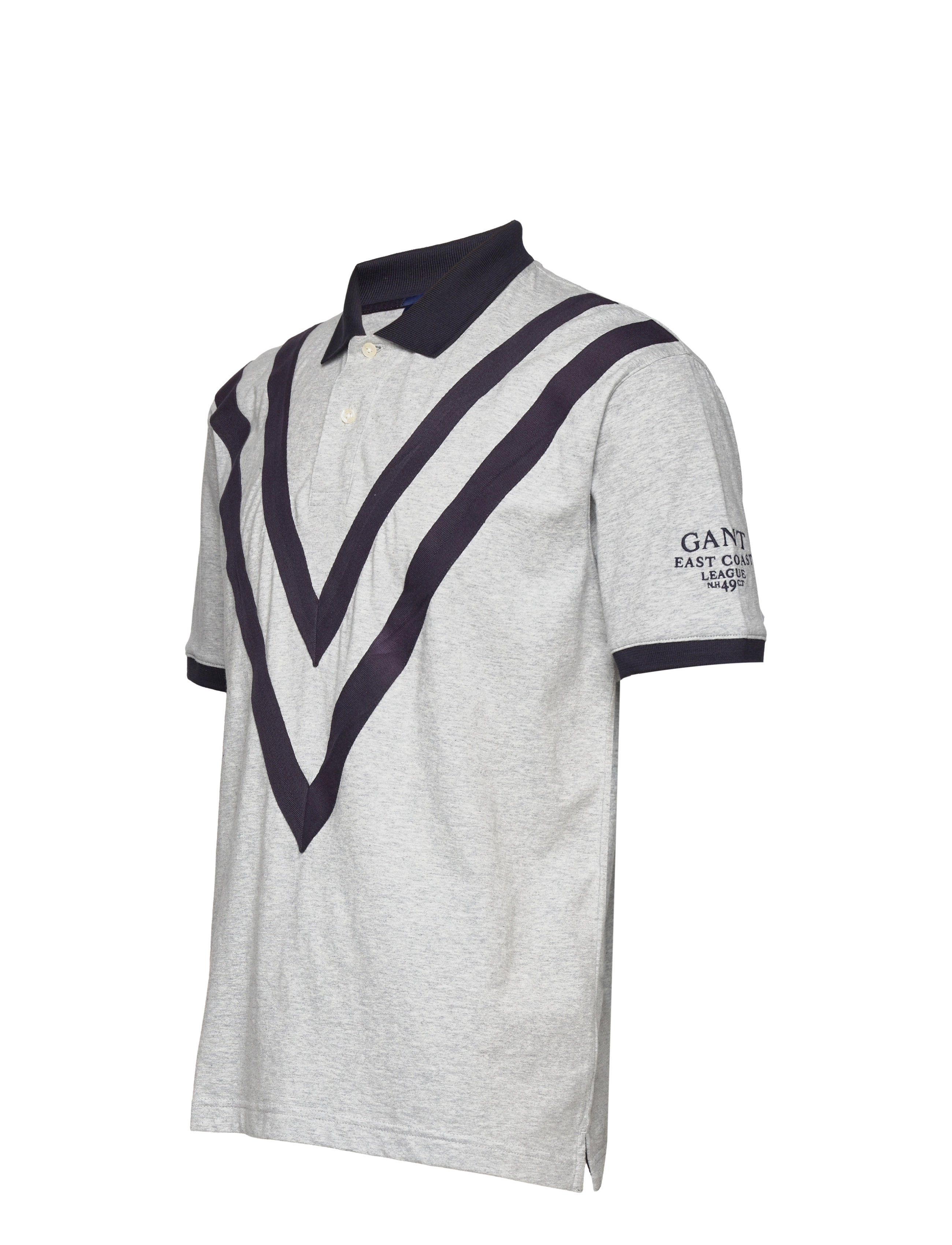 GANT - D1. GANT ROWING JERSEY SS RUGGER - light grey melange - 2