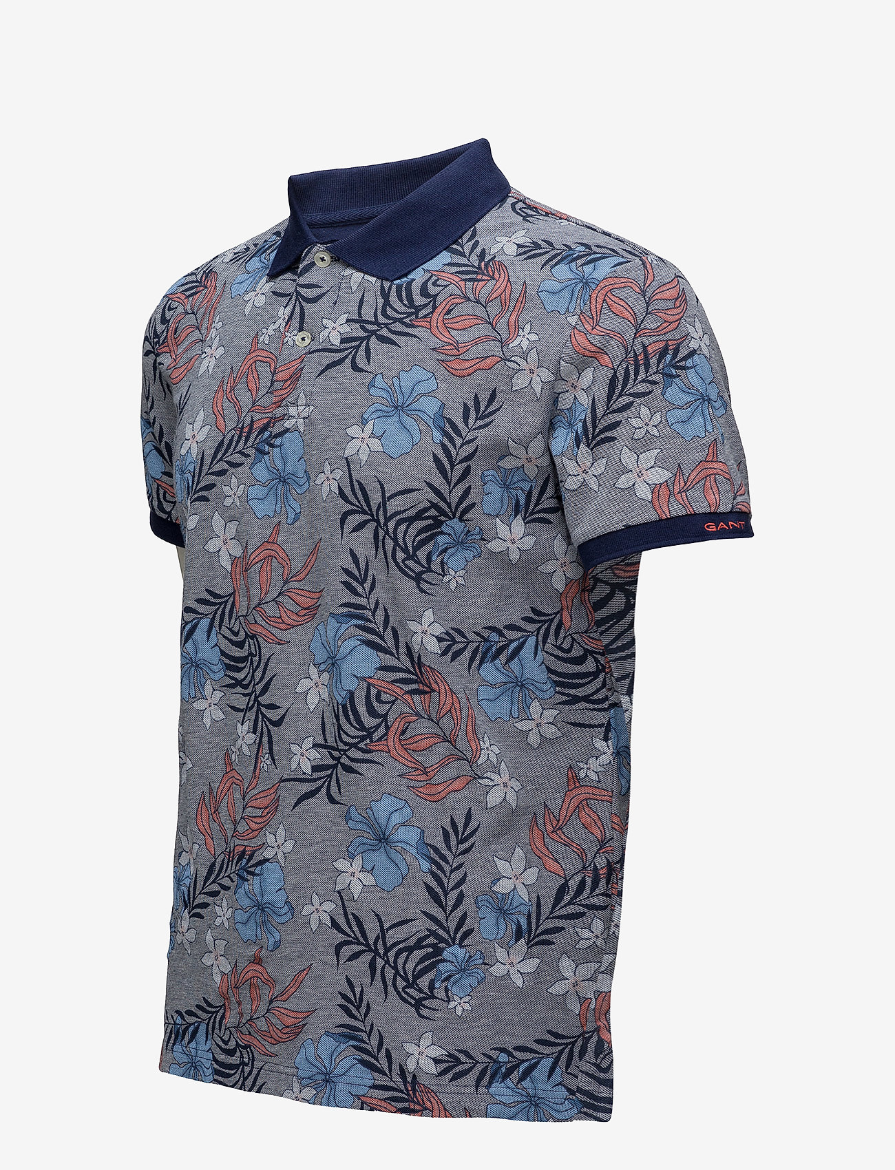 GANT - O2. MULTI FLOWER PIQUE SS RUGGER - persian blue - 2