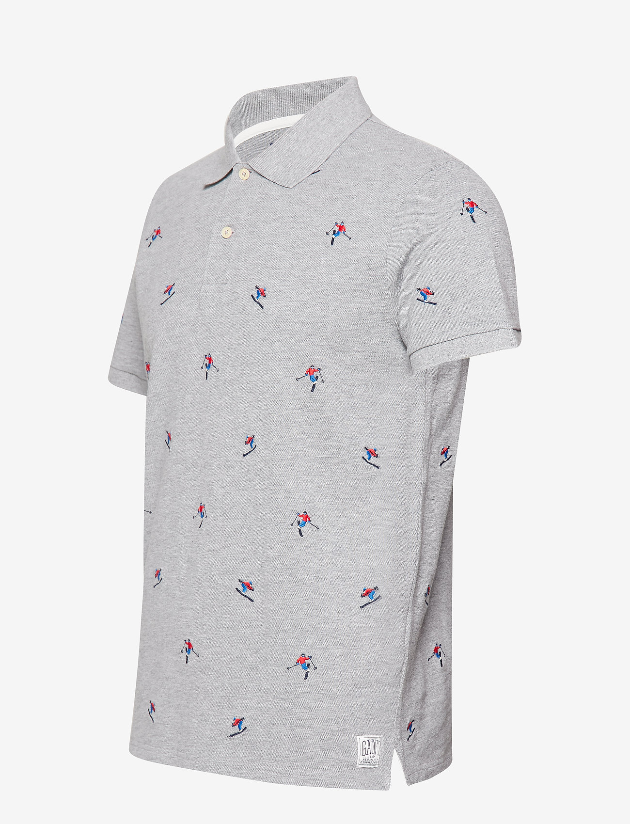 GANT - O1. AOE PIQUE SS RUGGER - grey melange - 2