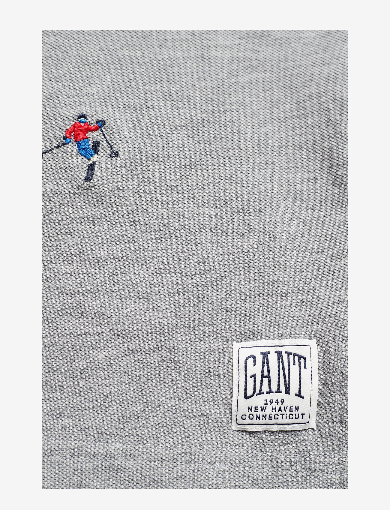 GANT - O1. AOE PIQUE SS RUGGER - grey melange - 4