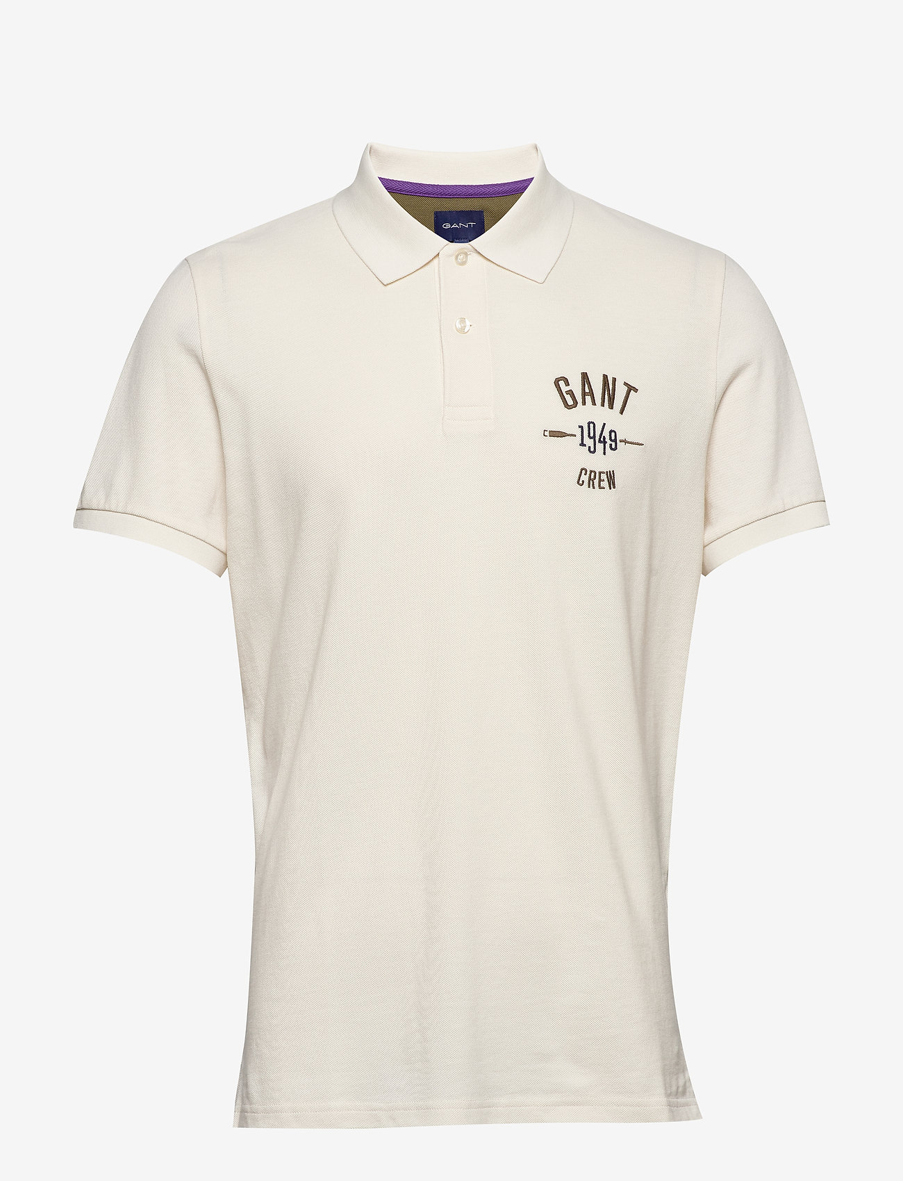 GANT - D1. GRAPHIC SS PIQUE RUGGER - cream - 0
