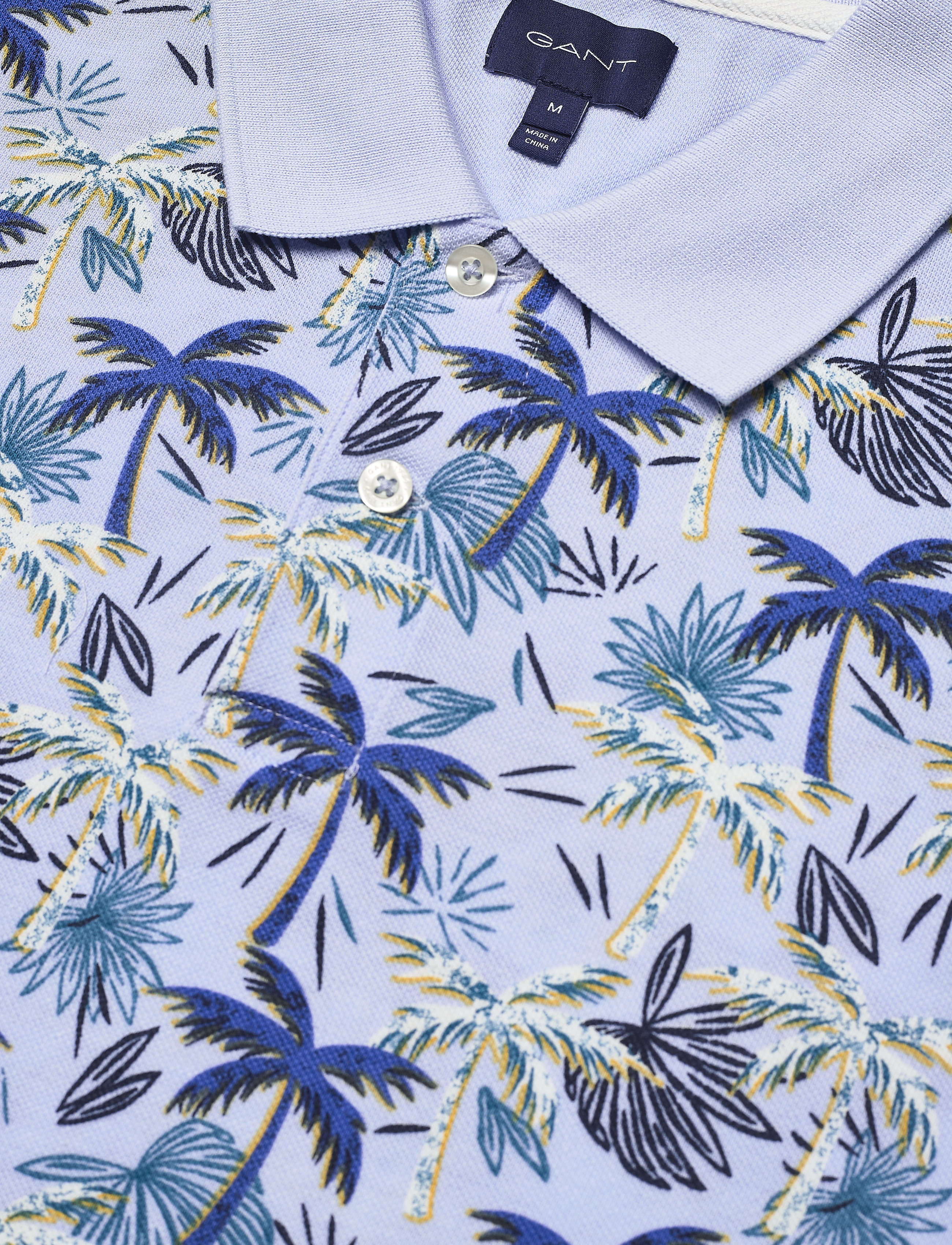 GANT - D1. PALM HAZE SS PIQUE - blue bell - 2