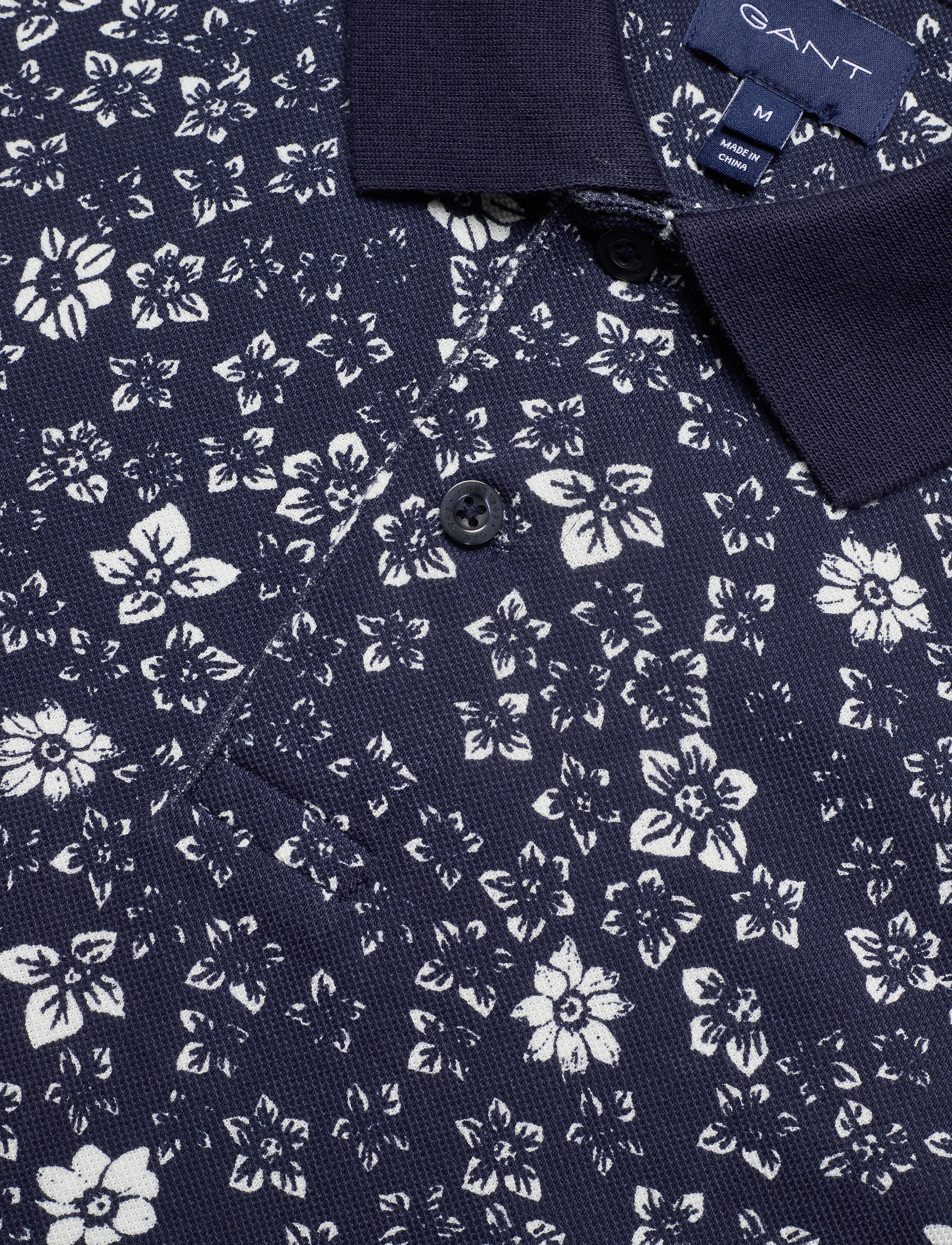 GANT - D1. FREEDOM FLOWER PIQUE SS RUGGER - classic blue - 2