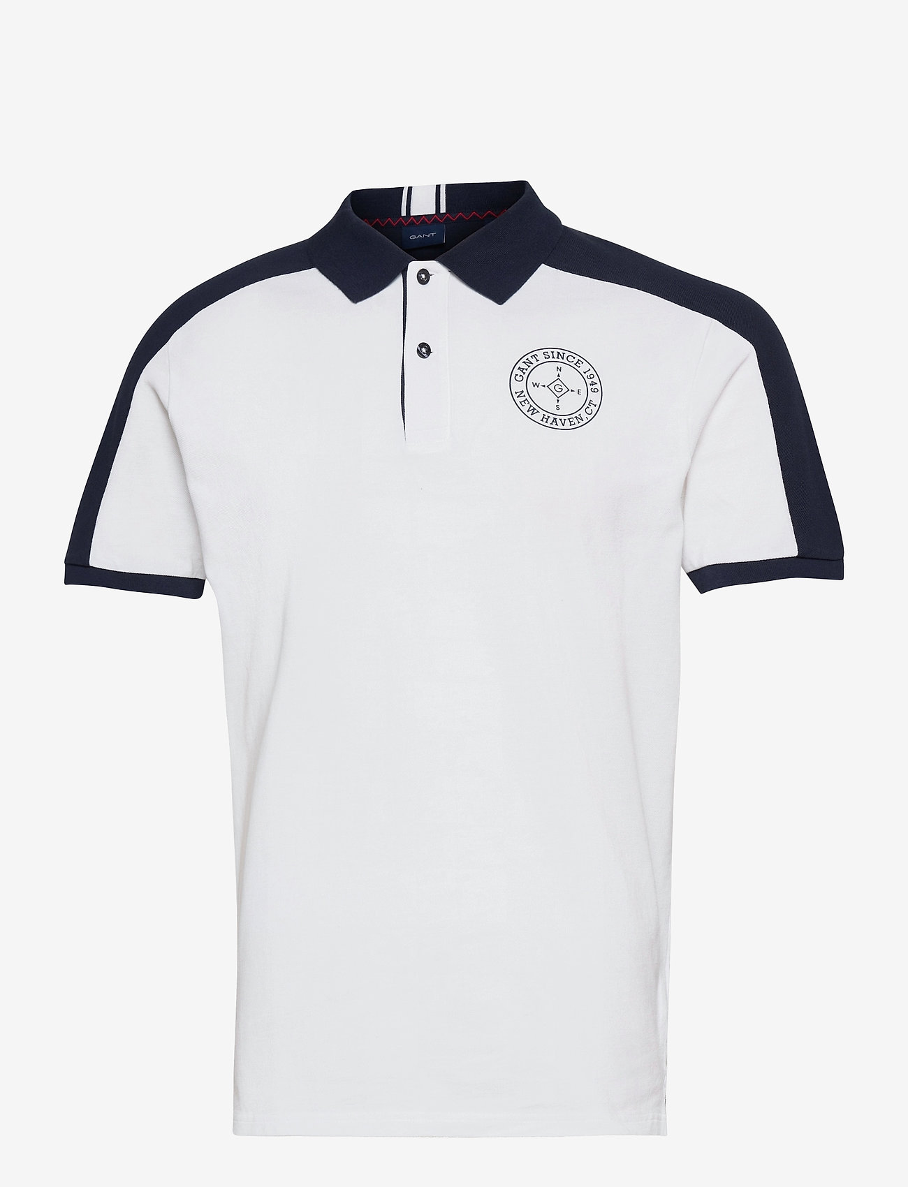 GANT - D1. NAUTICAL PIQUE SS RUGGER - white - 0