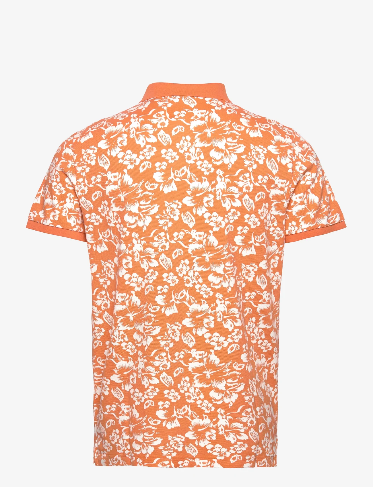 GANT - FLORAL PRINT SS PIQUE - polo marškinėliai trumpomis rankovėmis - apricot orange - 1