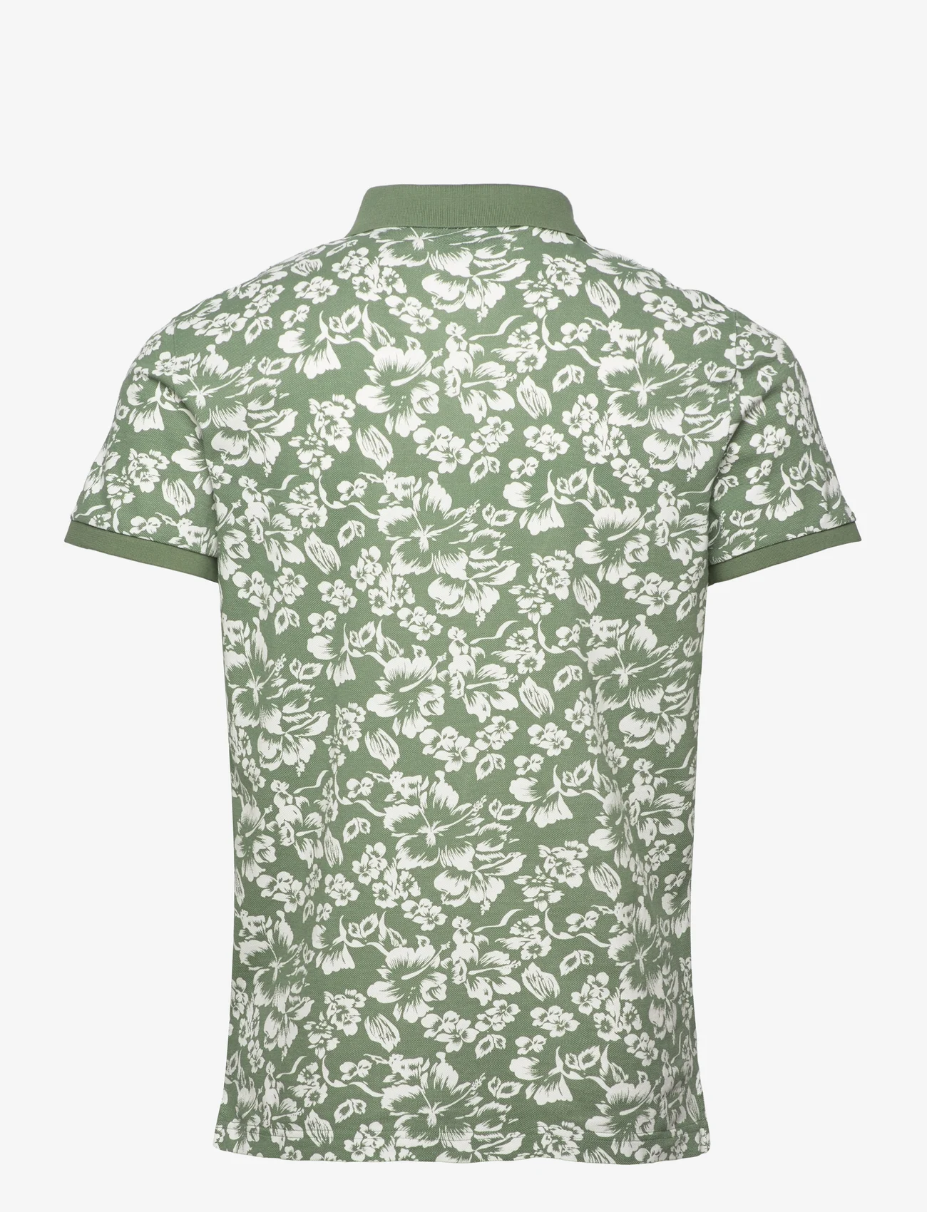 GANT - FLORAL PRINT SS PIQUE - polo marškinėliai trumpomis rankovėmis - kalamata green - 1
