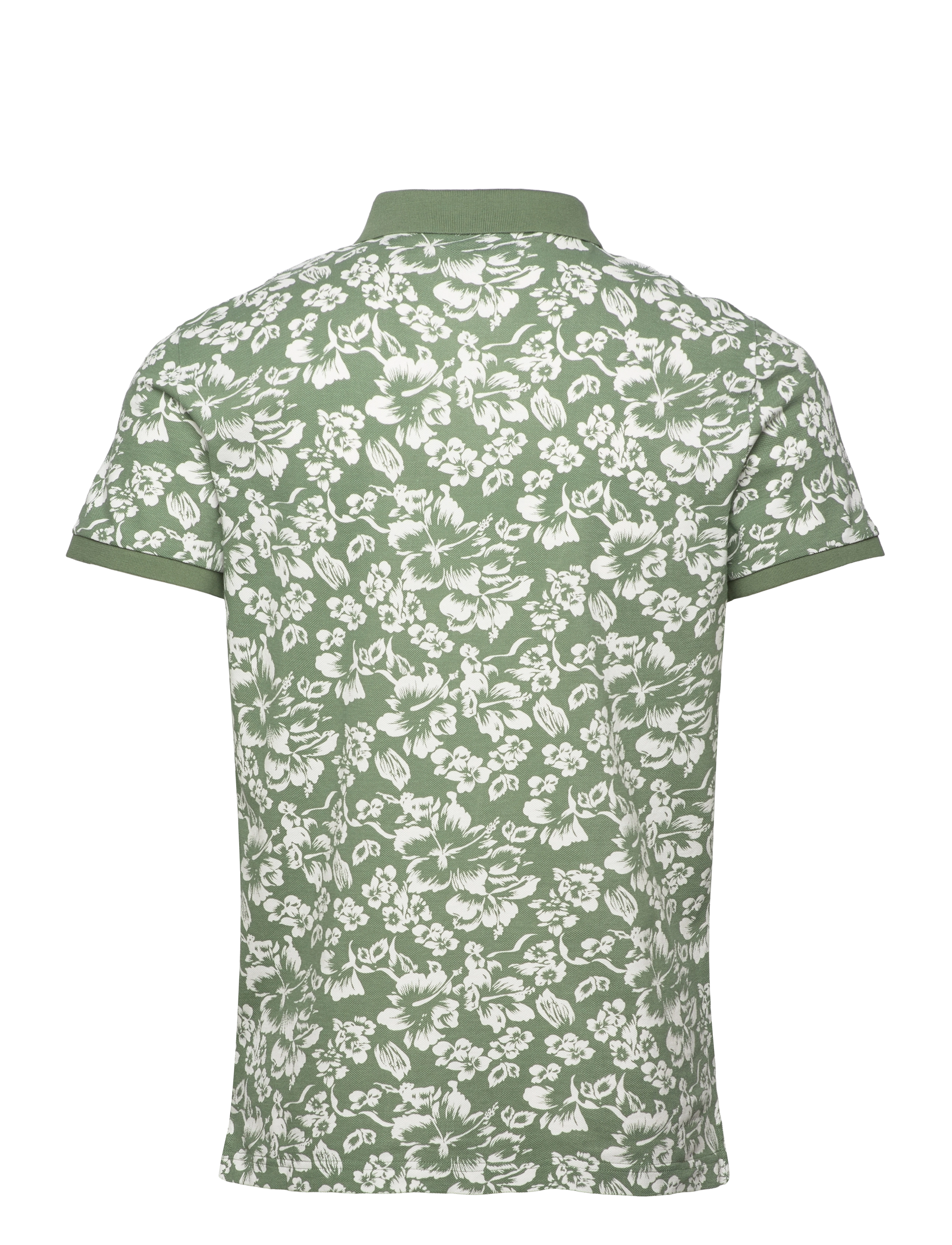 GANT - FLORAL PRINT SS PIQUE - kalamata green - 1