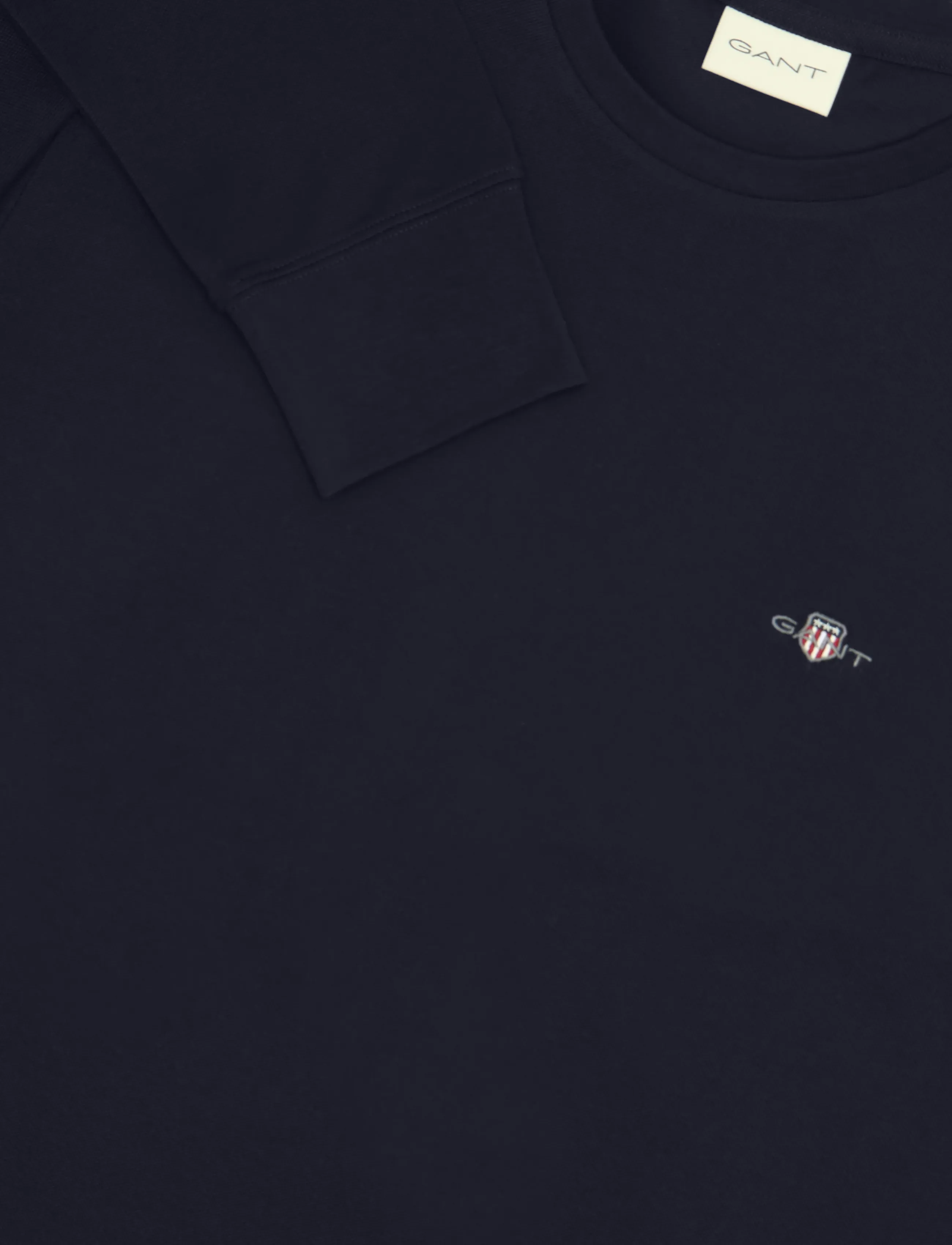 Gant - SLIM PIQUE LS T-SHIRT - långärmade t-shirts - evening blue - 2