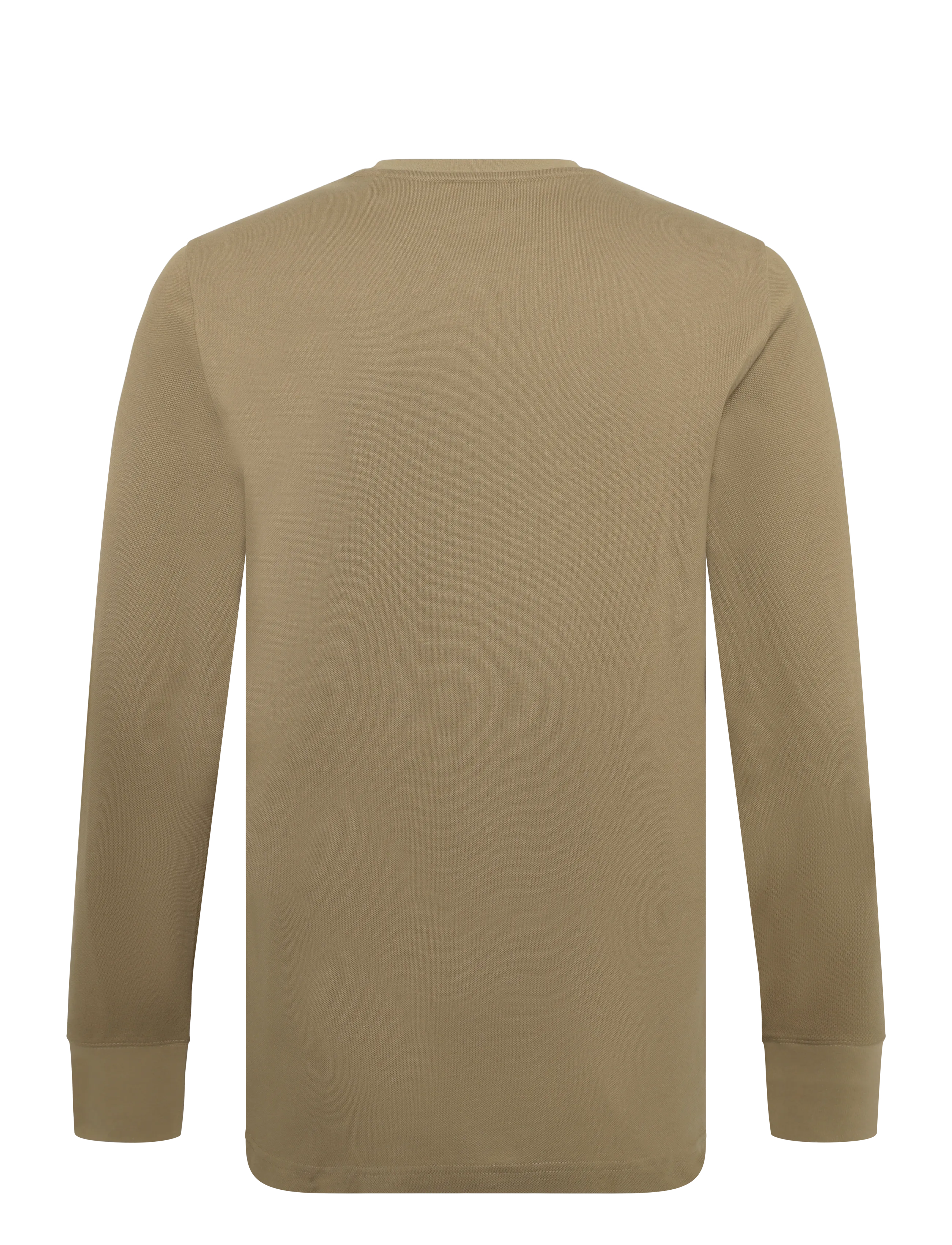 Gant - SLIM PIQUE LS T-SHIRT - light taupe - 1