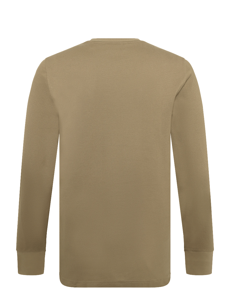 Gant - SLIM PIQUE LS T-SHIRT - langärmelige t-shirts - light taupe - 2