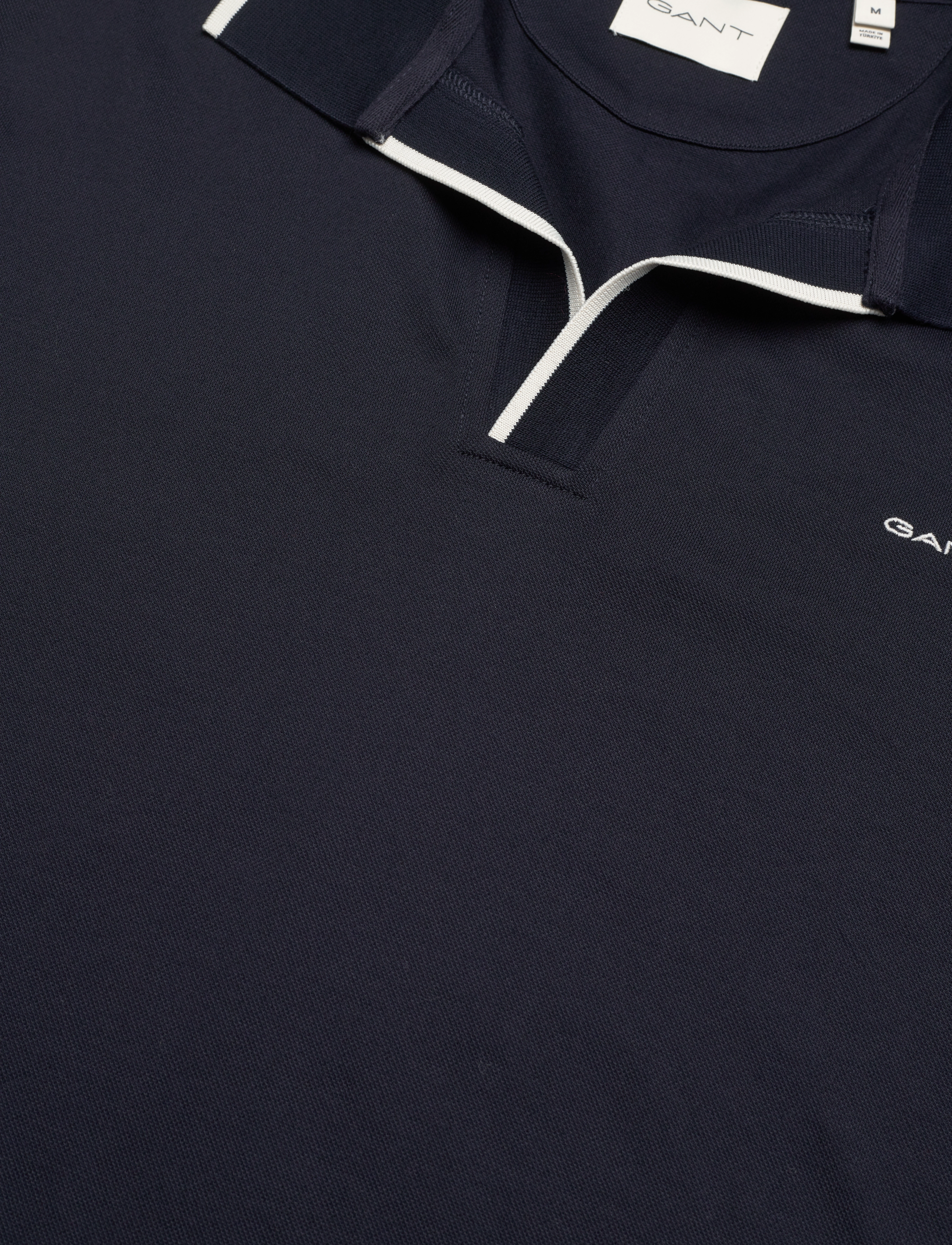 GANT - TIPPING COLLAR POLO - evening blue - 2