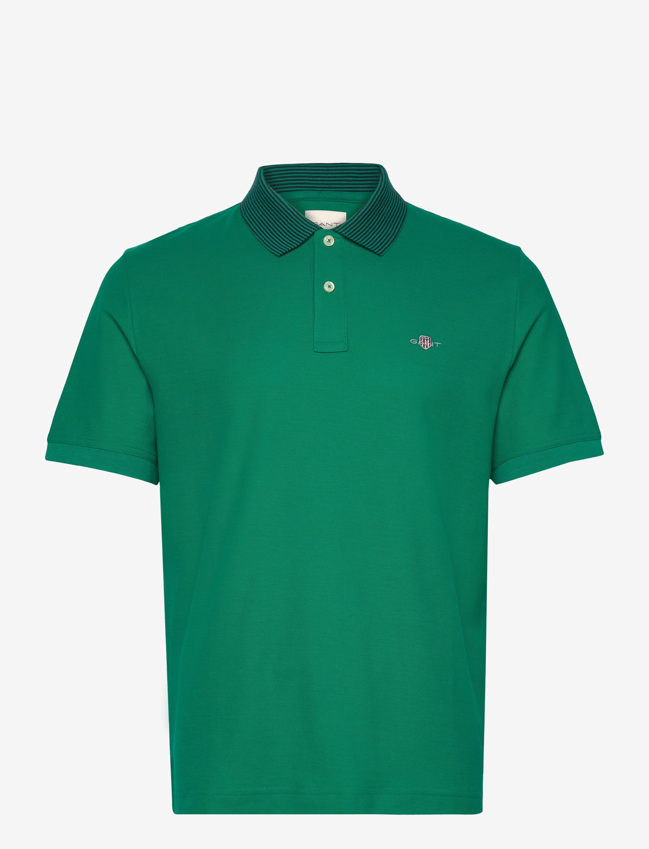 Gant - TIPPING DETAIL POLO - lühikeste varrukatega polod - deep green - 0