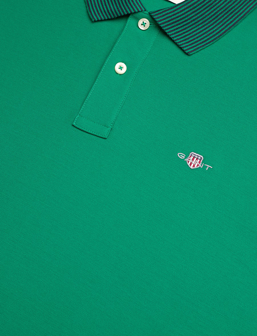 Gant - TIPPING DETAIL POLO - stutterma pólóbolir - deep green - 2