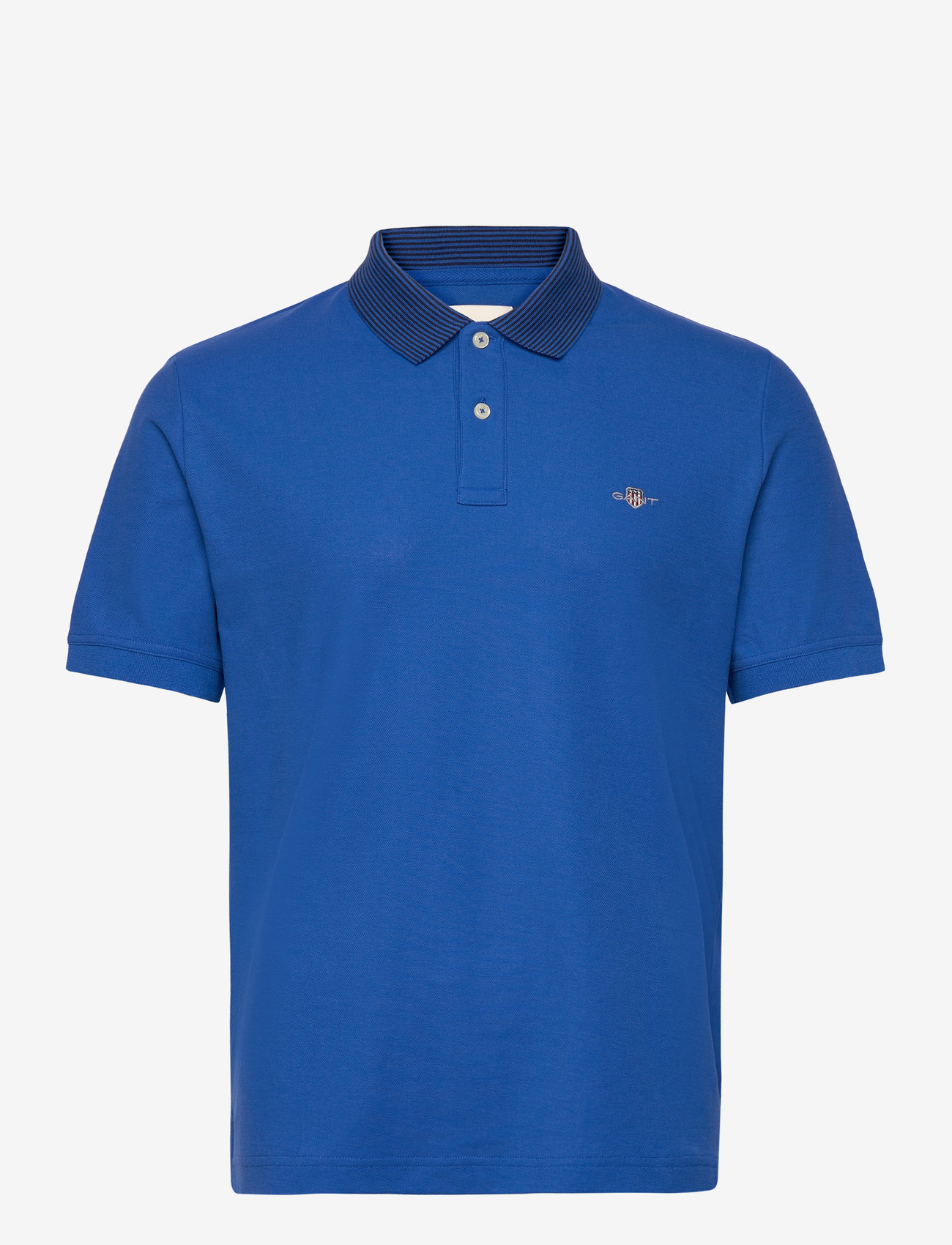 GANT - TIPPING DETAIL POLO - kortärmade pikéer - lapis blue - 0