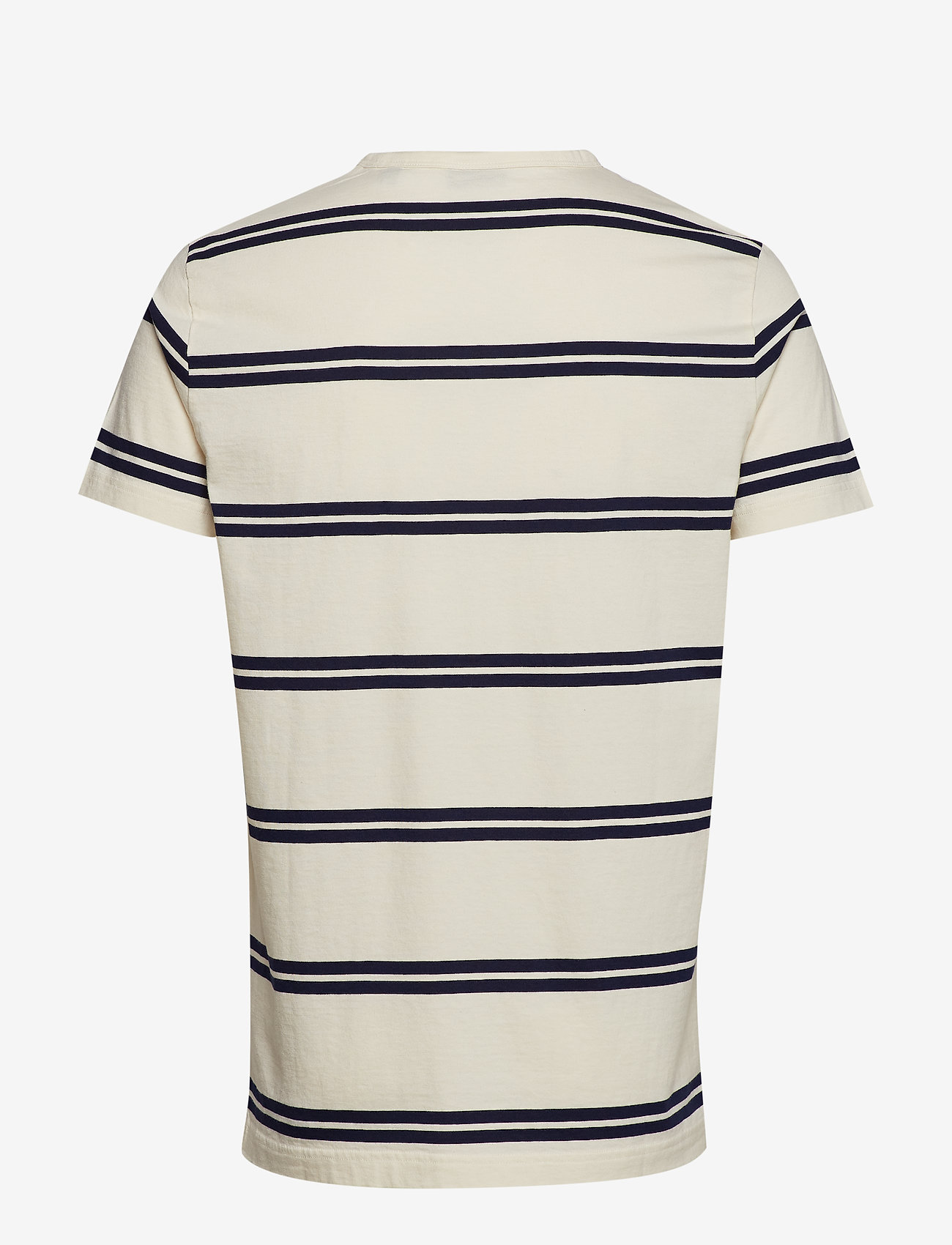 GANT - D1. HEAVY JERSEY STRIPED T-SHIRT - cream - 1