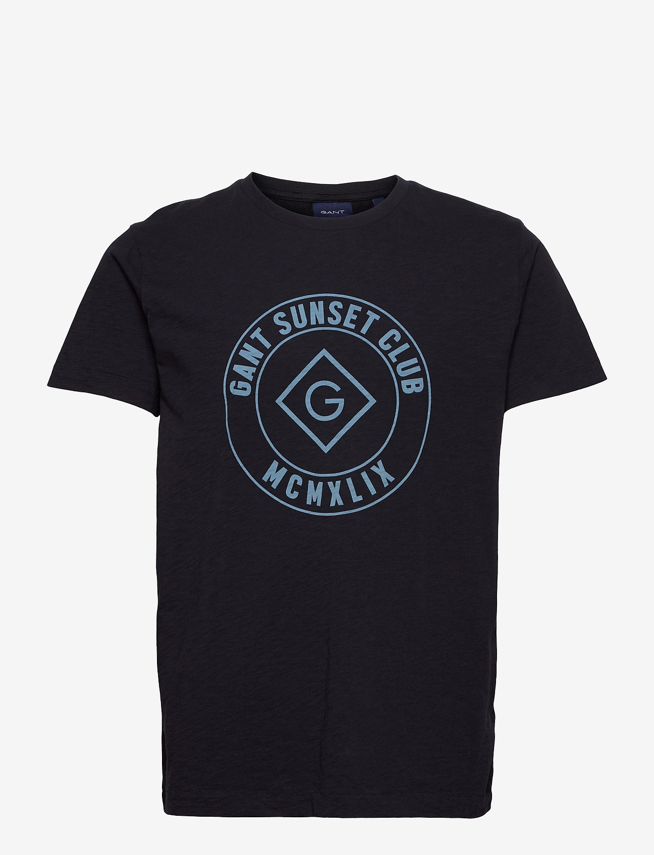 GANT - D2. SUNSET CLUB SS T-SHIRT - evening blue - 0