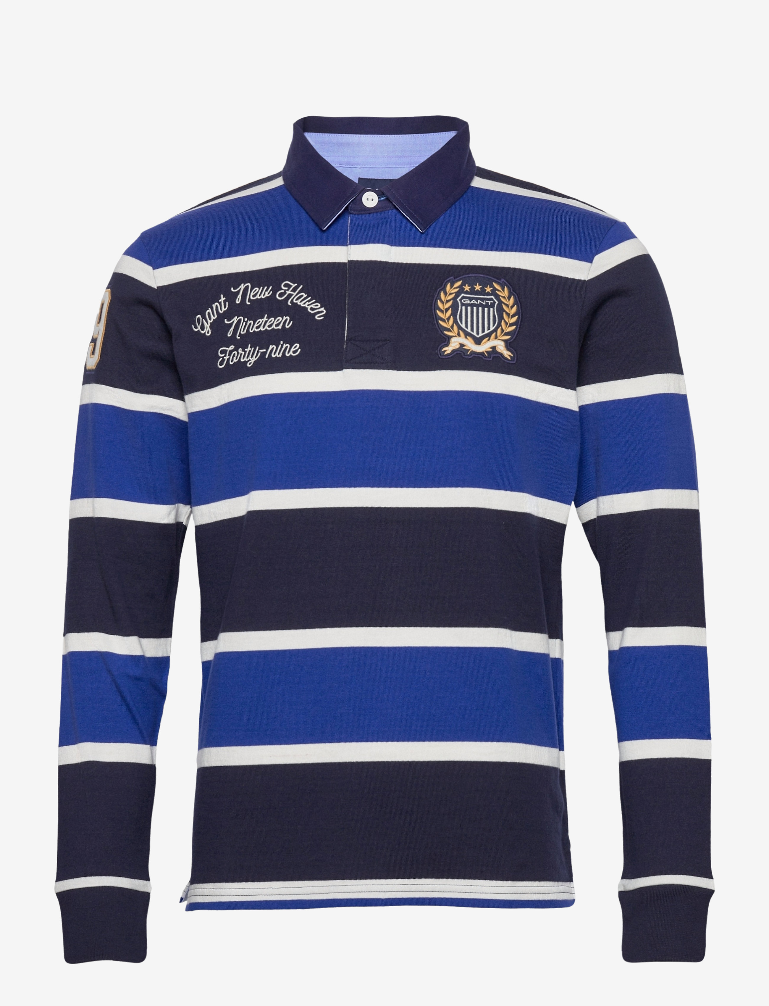GANT - D1. BARSTRIPE CREST HEAVY RUGGER - crisp blue - 0