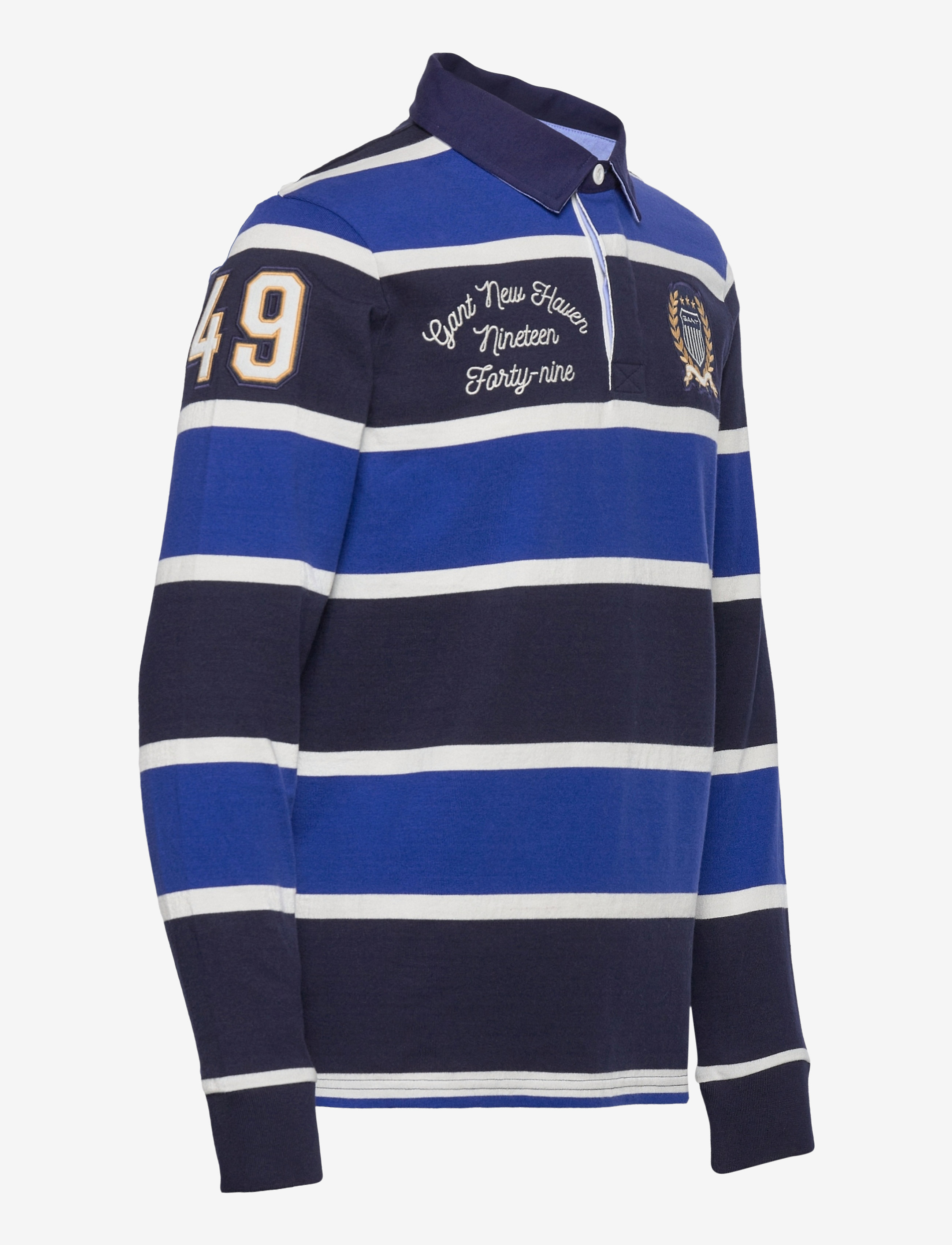 GANT - D1. BARSTRIPE CREST HEAVY RUGGER - crisp blue - 2