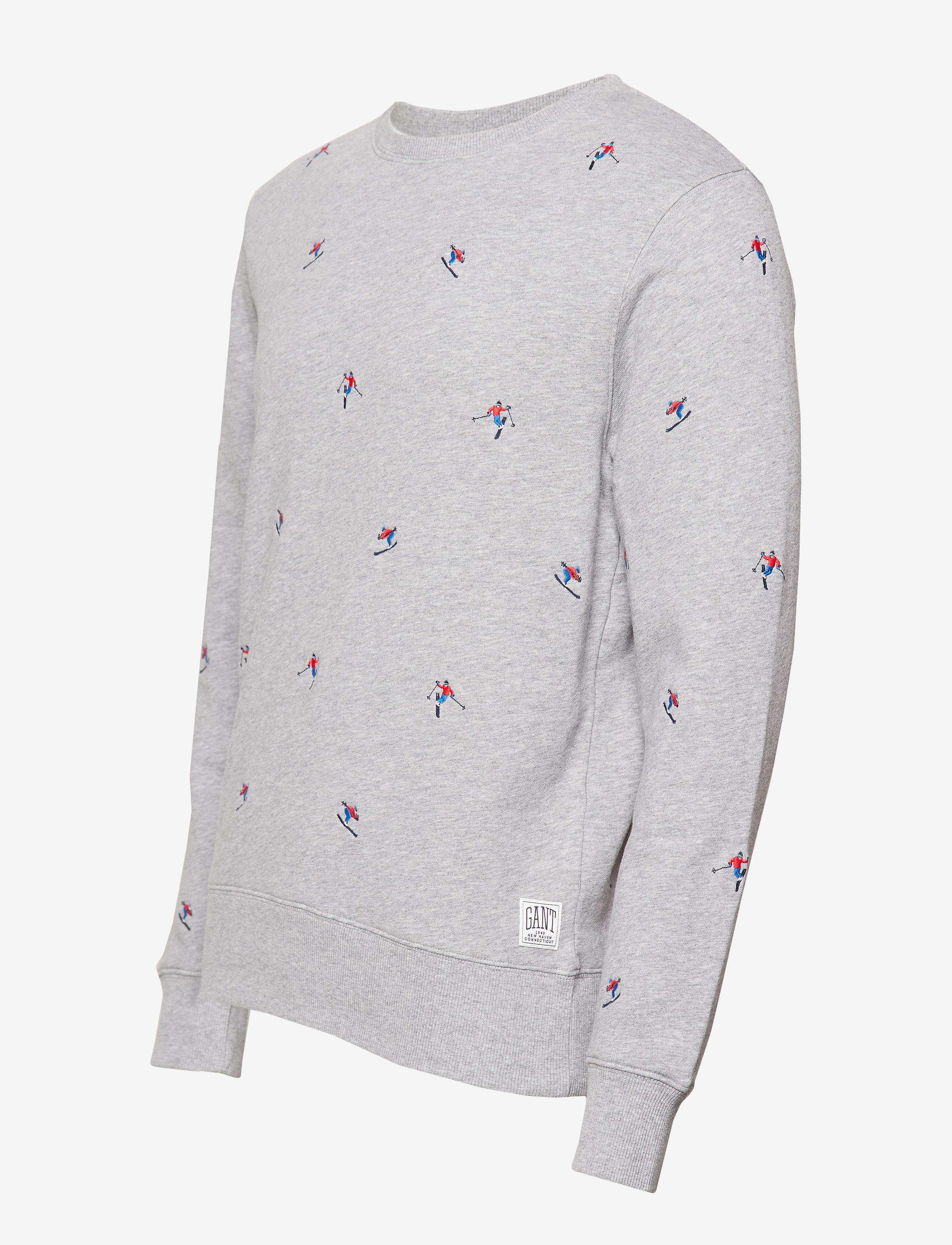 GANT - O1. AOE CREW NECK SWEAT - grey melange - 3
