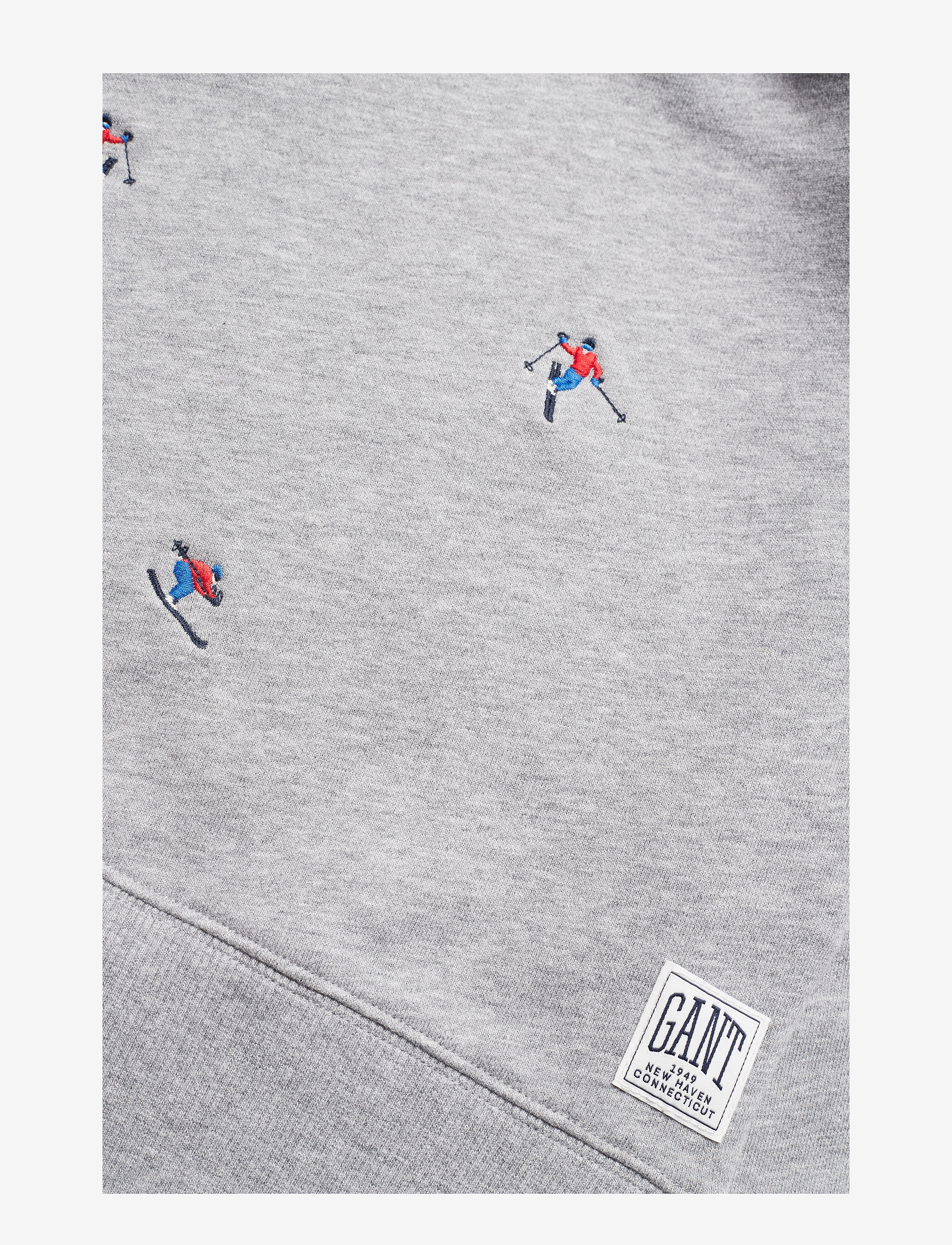 GANT - O1. AOE CREW NECK SWEAT - grey melange - 5