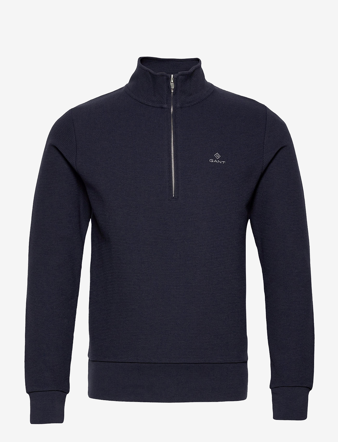 GANT - D2. STRUCTURE HALF ZIP - evening blue - 0