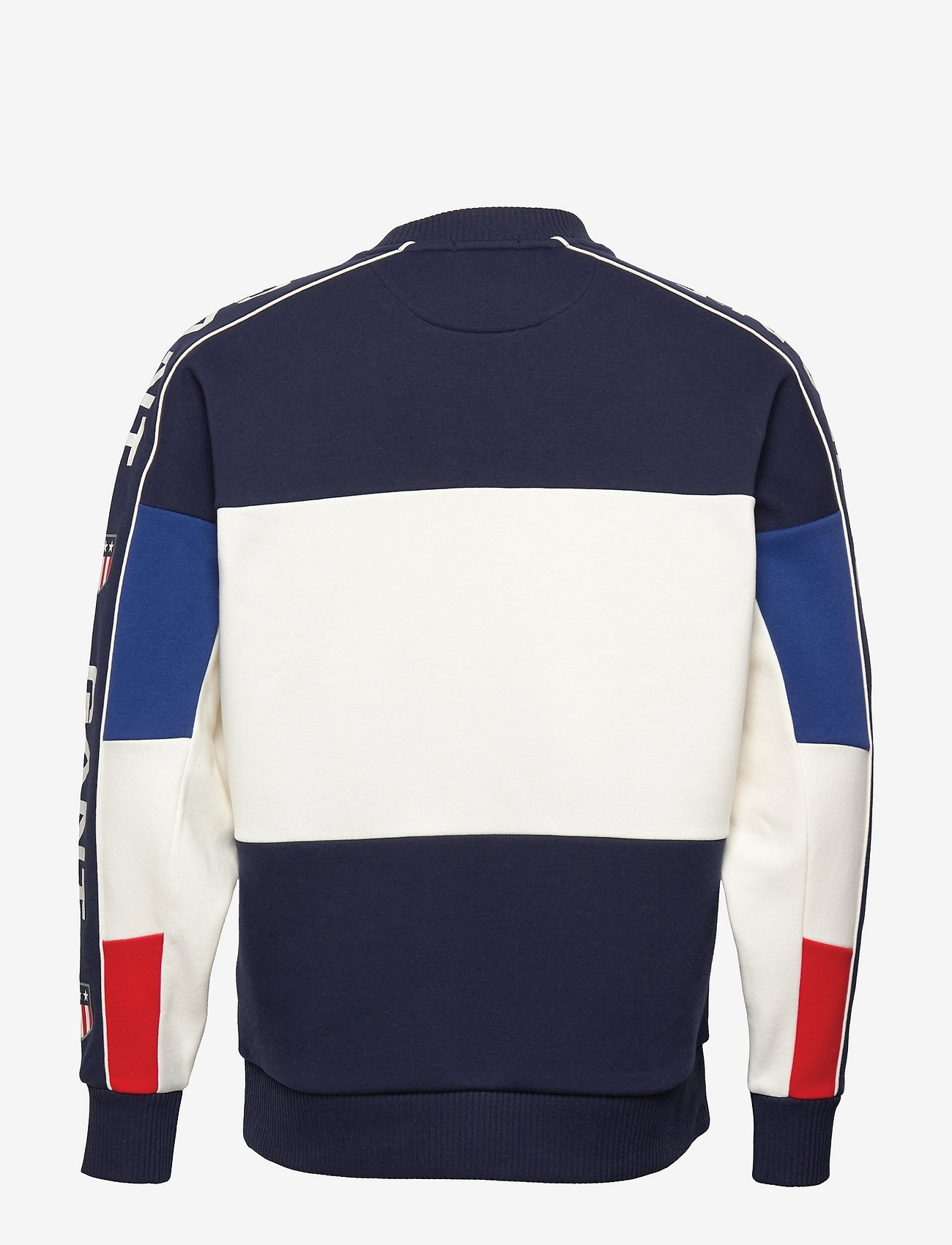 GANT - D1. RETRO SHIELD BLOCK C-NECK - evening blue - 1