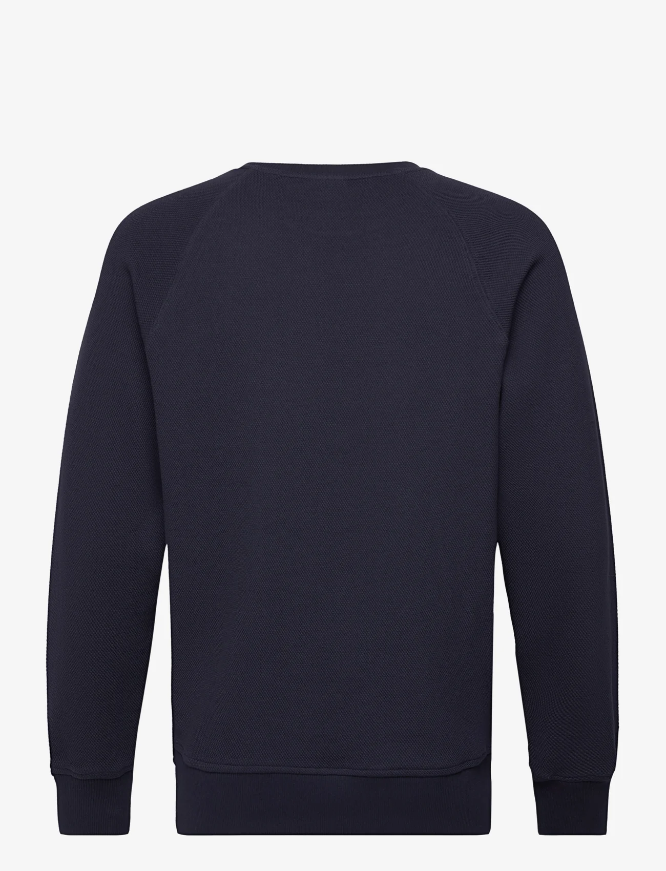 GANT - WAFFLE TEXTURE C-NECK - sweatshirts - evening blue - 1