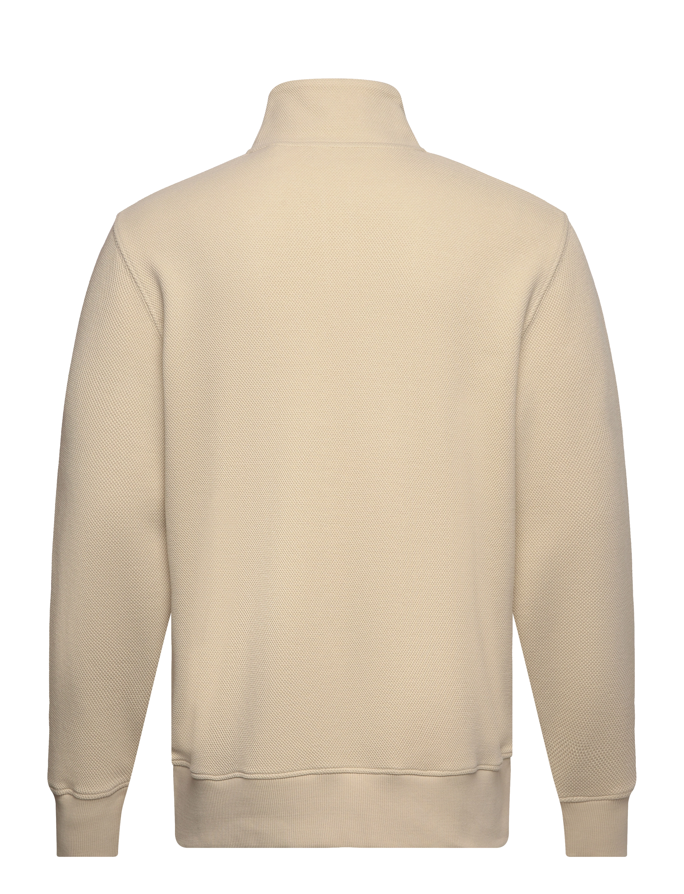 GANT - WAFFLE TEXTURE HALF ZIP - silky beige - 1