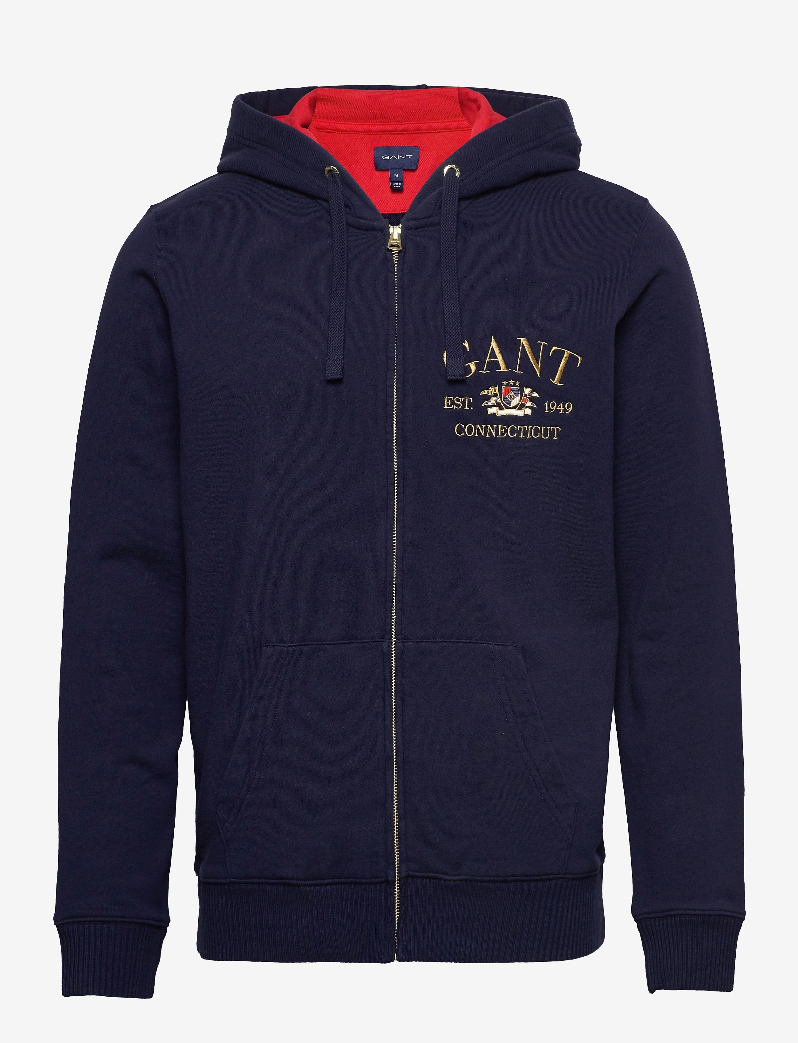 GANT - D1. FLAG CREST FULL ZIP HOODIE - classic blue - 0
