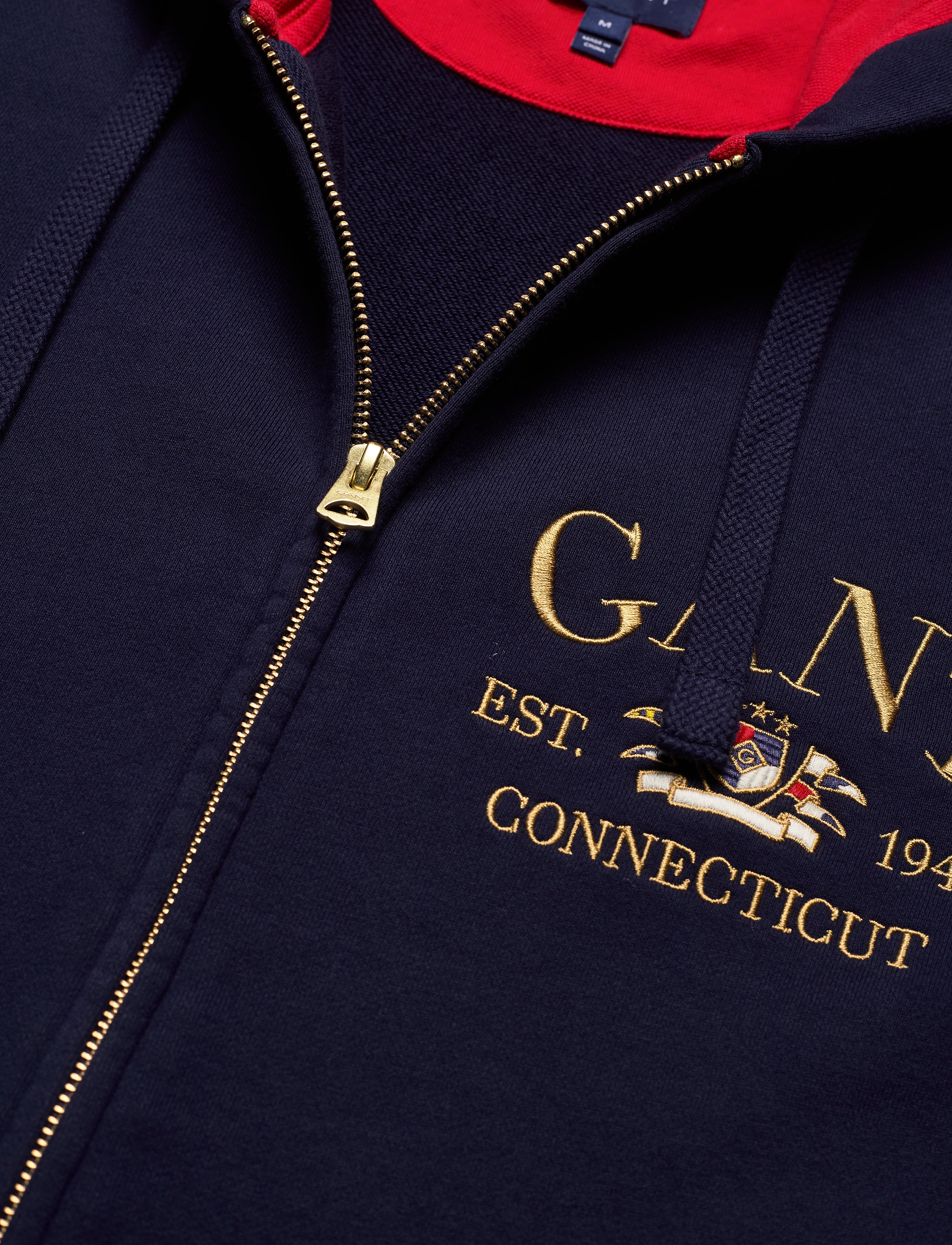 GANT - D1. FLAG CREST FULL ZIP HOODIE - classic blue - 2