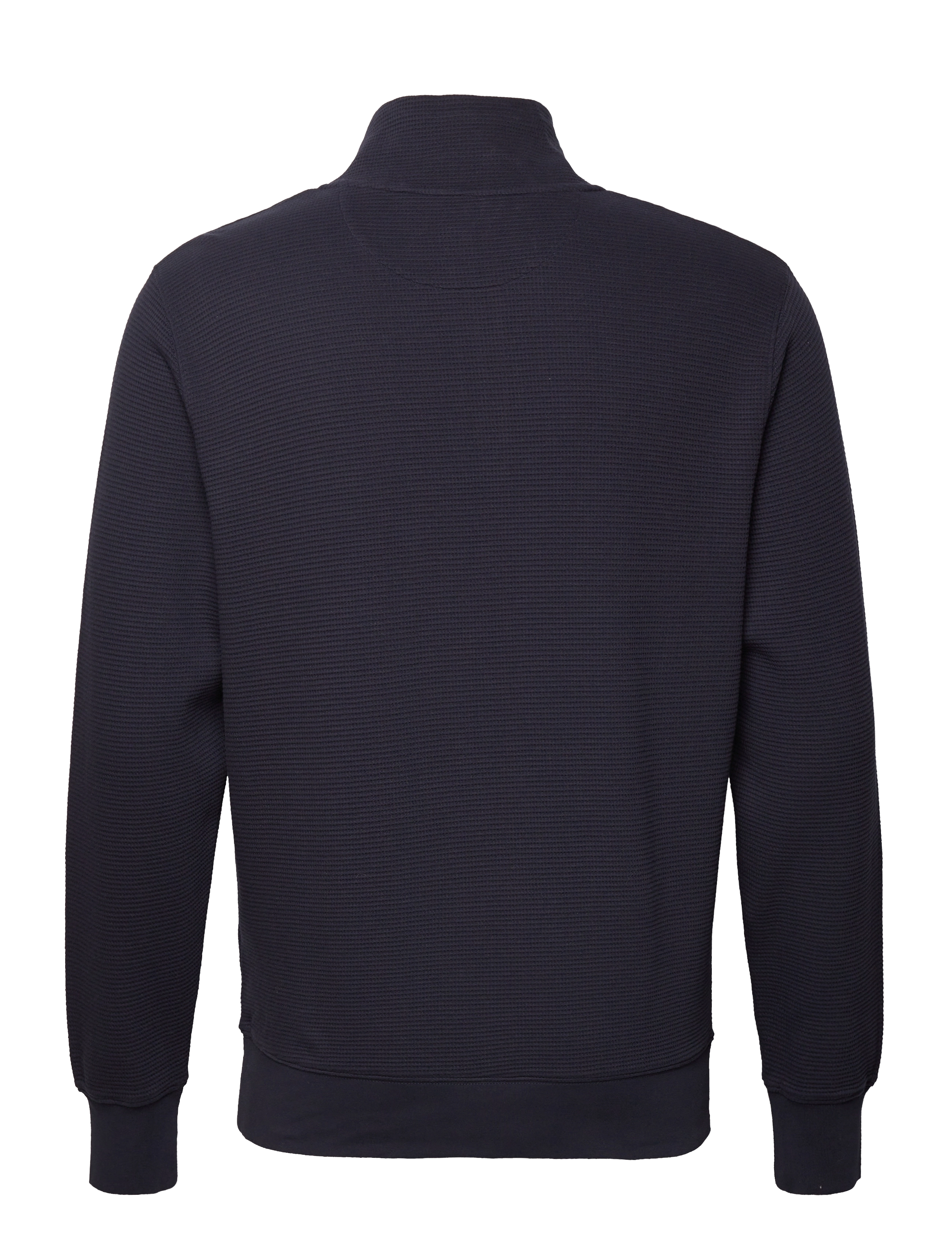GANT - D1. WAFFLE HALF ZIP SWEAT - evening blue - 1