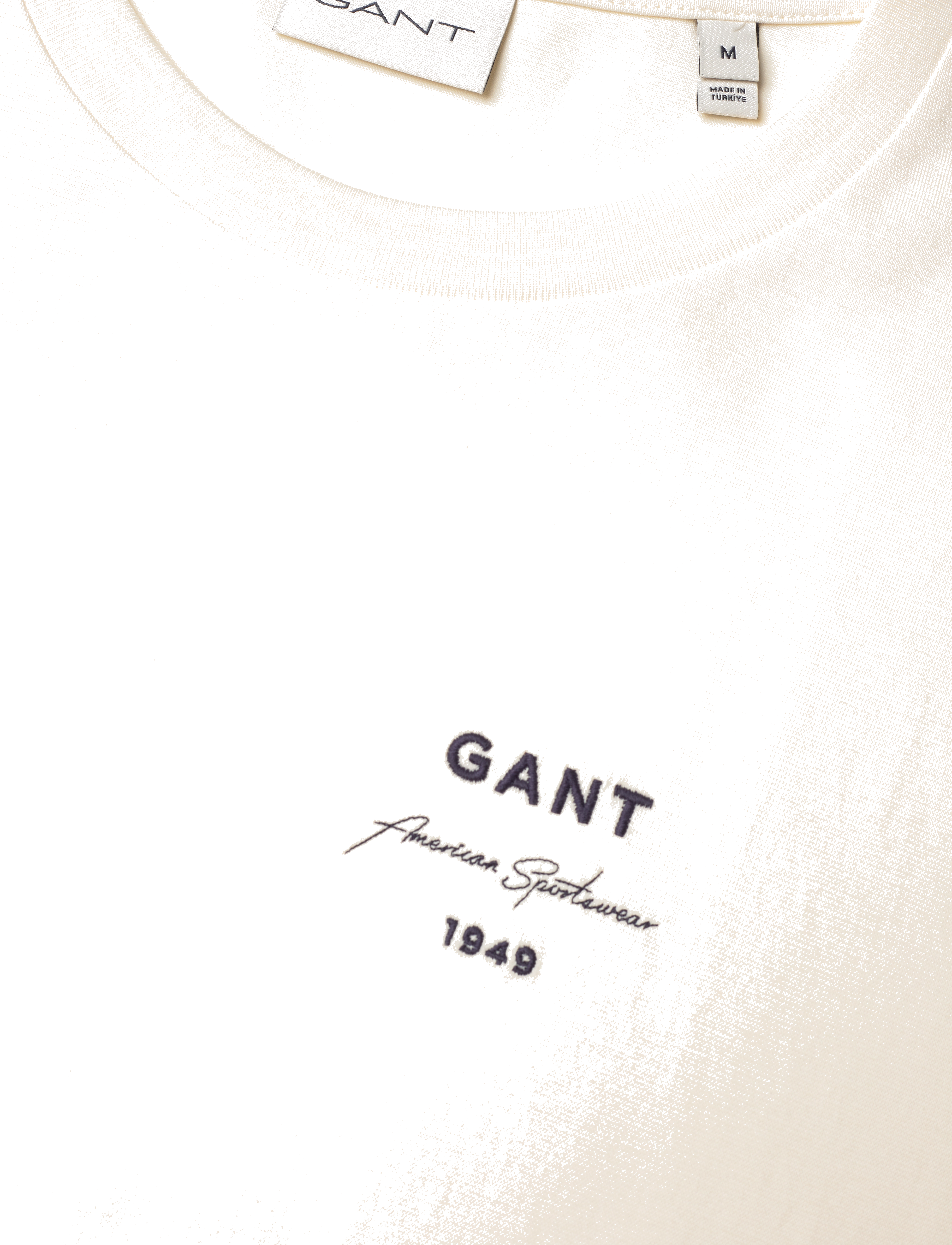 GANT - LOGO SCRIPT SS T-SHIRT - cream - 2