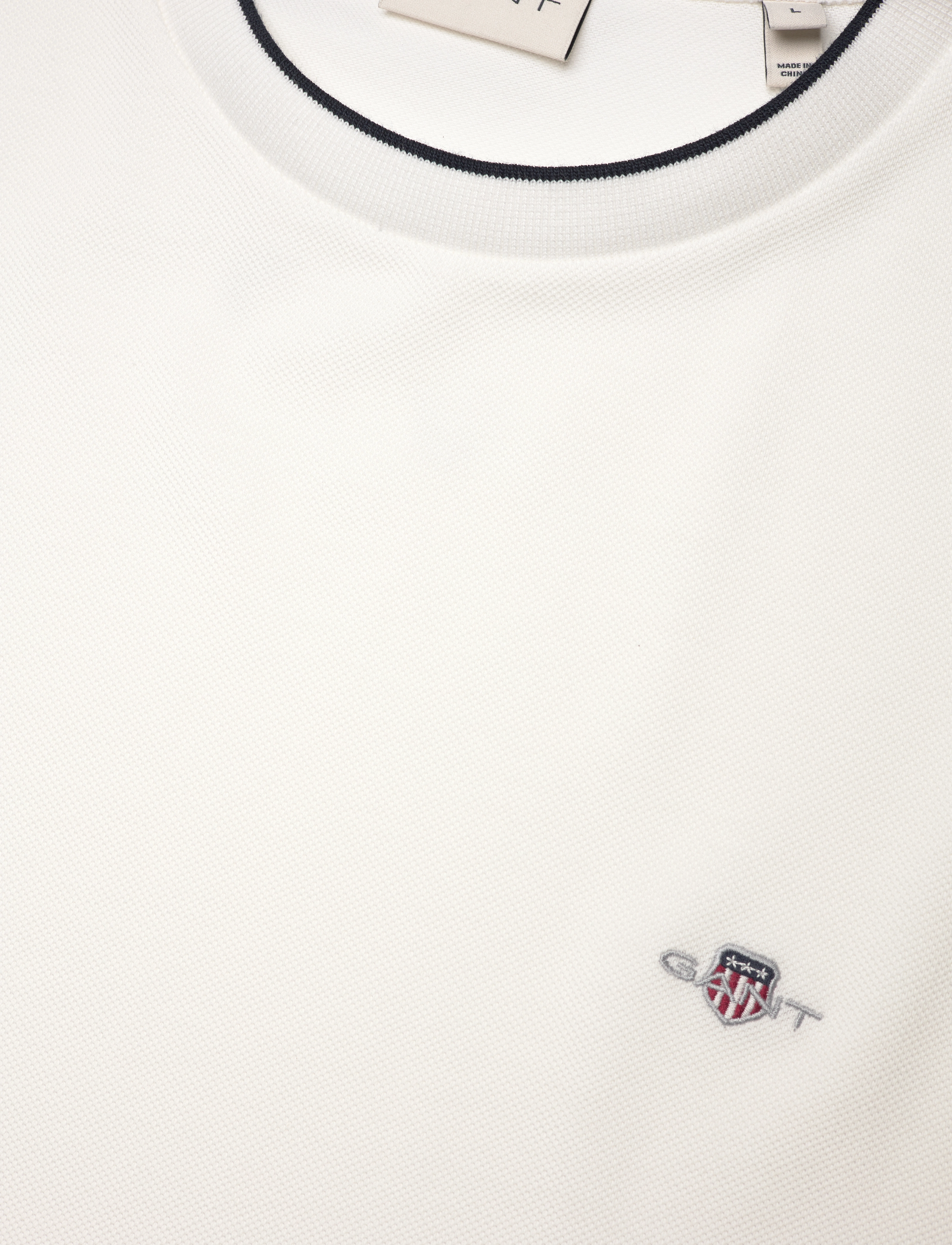 Gant - PIQUE SS T-SHIRT - eggshell - 2