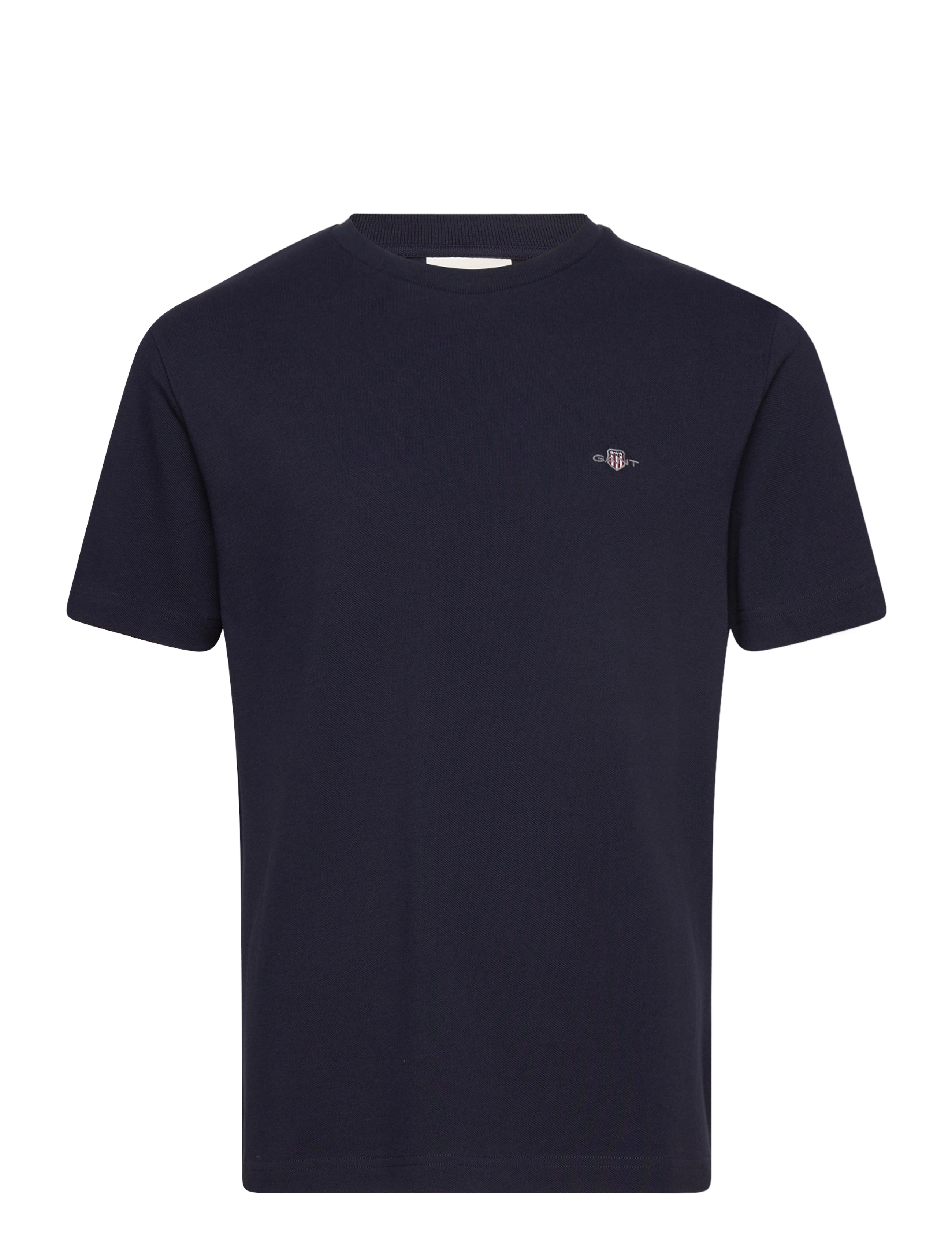 Gant PIQUE SS T-SHIRT - Basic T-Shirts - EVENING BLUE / navy