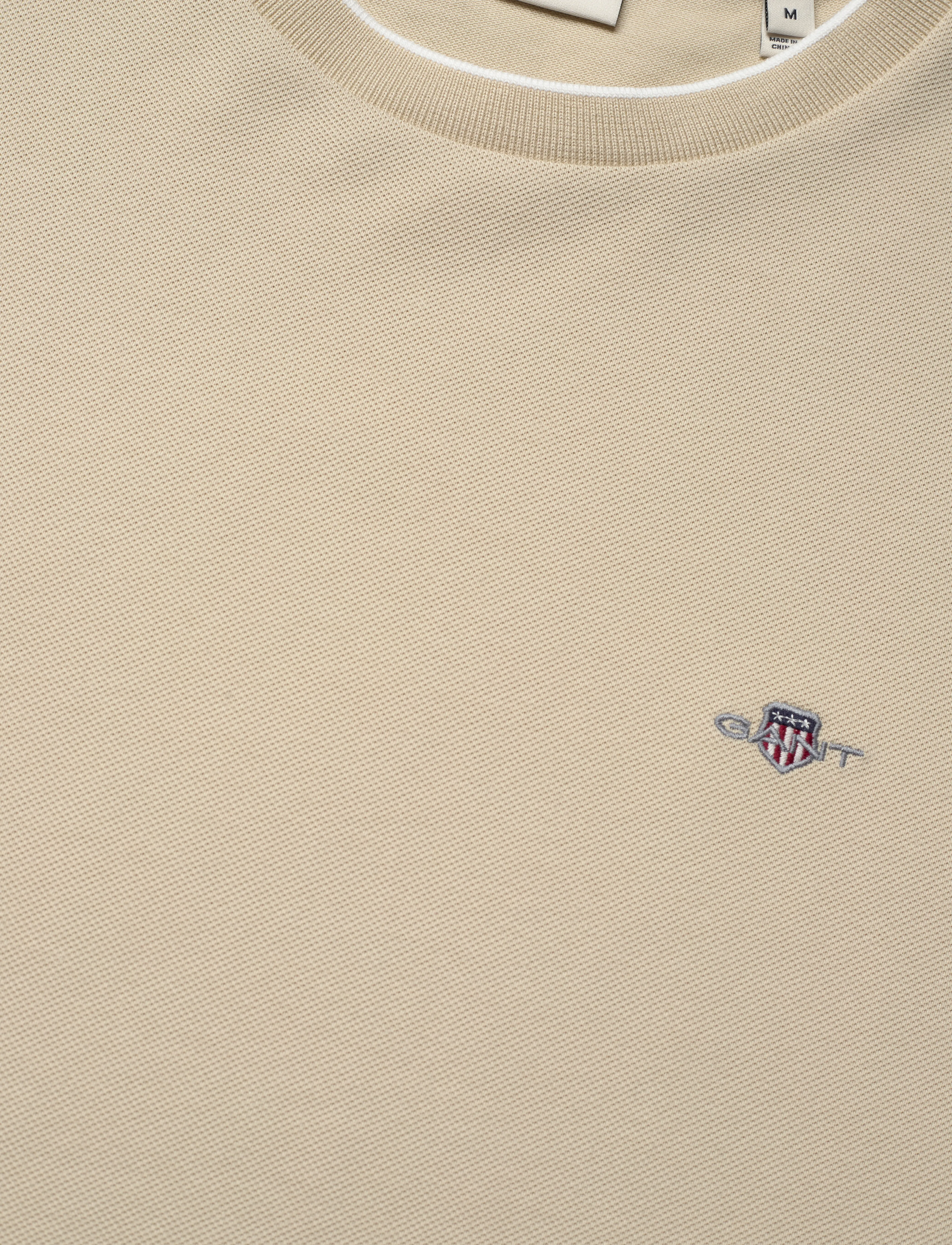 Gant - PIQUE SS T-SHIRT - silky beige - 2