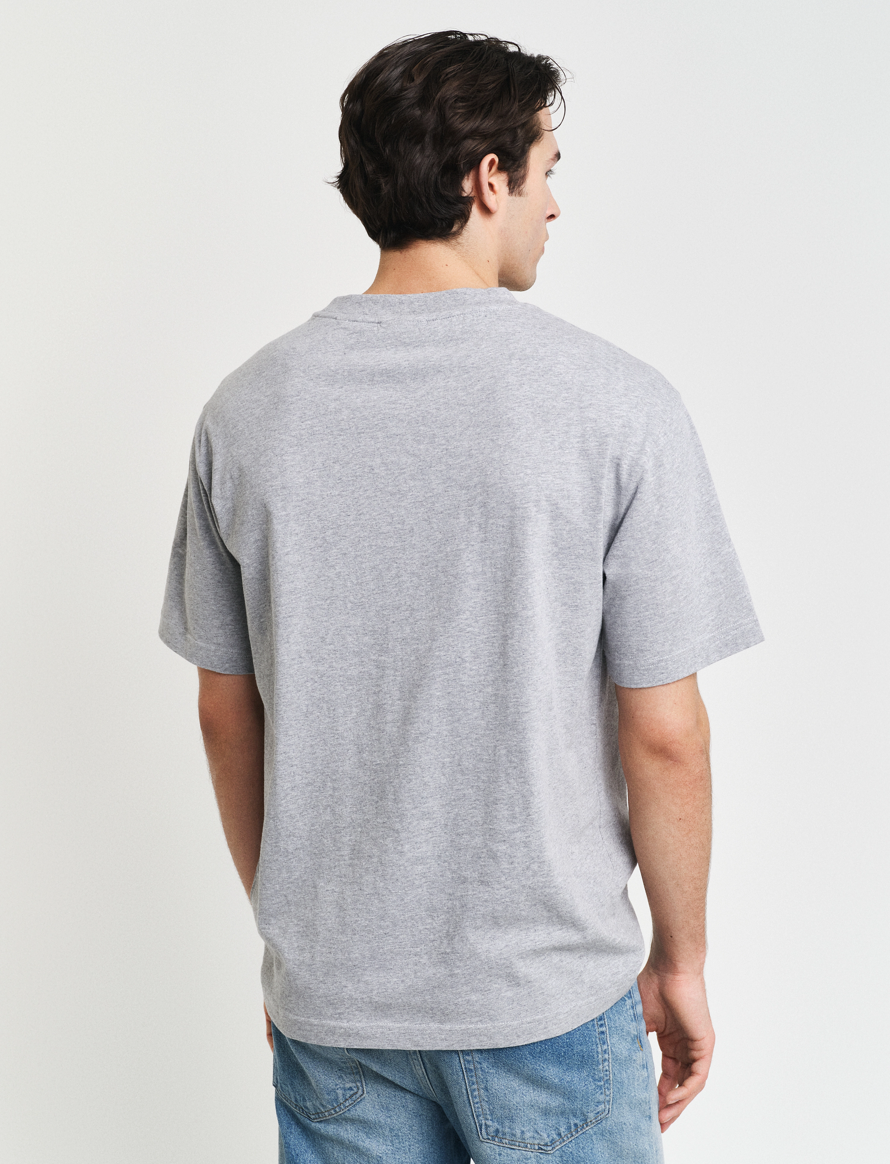 GANT - GRAPHIC T-SHIRT - grey melange - 3