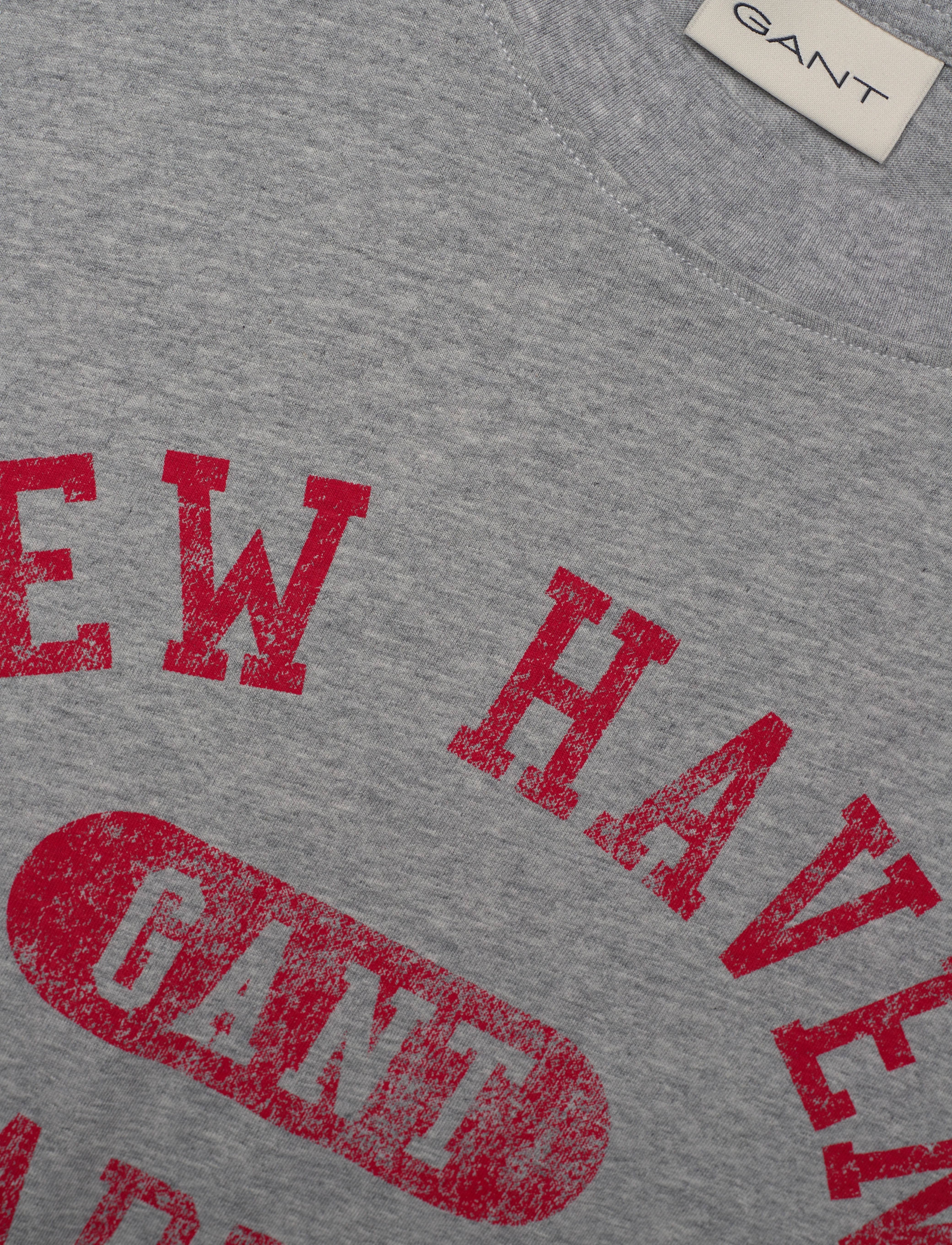 GANT - GRAPHIC T-SHIRT - grey melange - 5