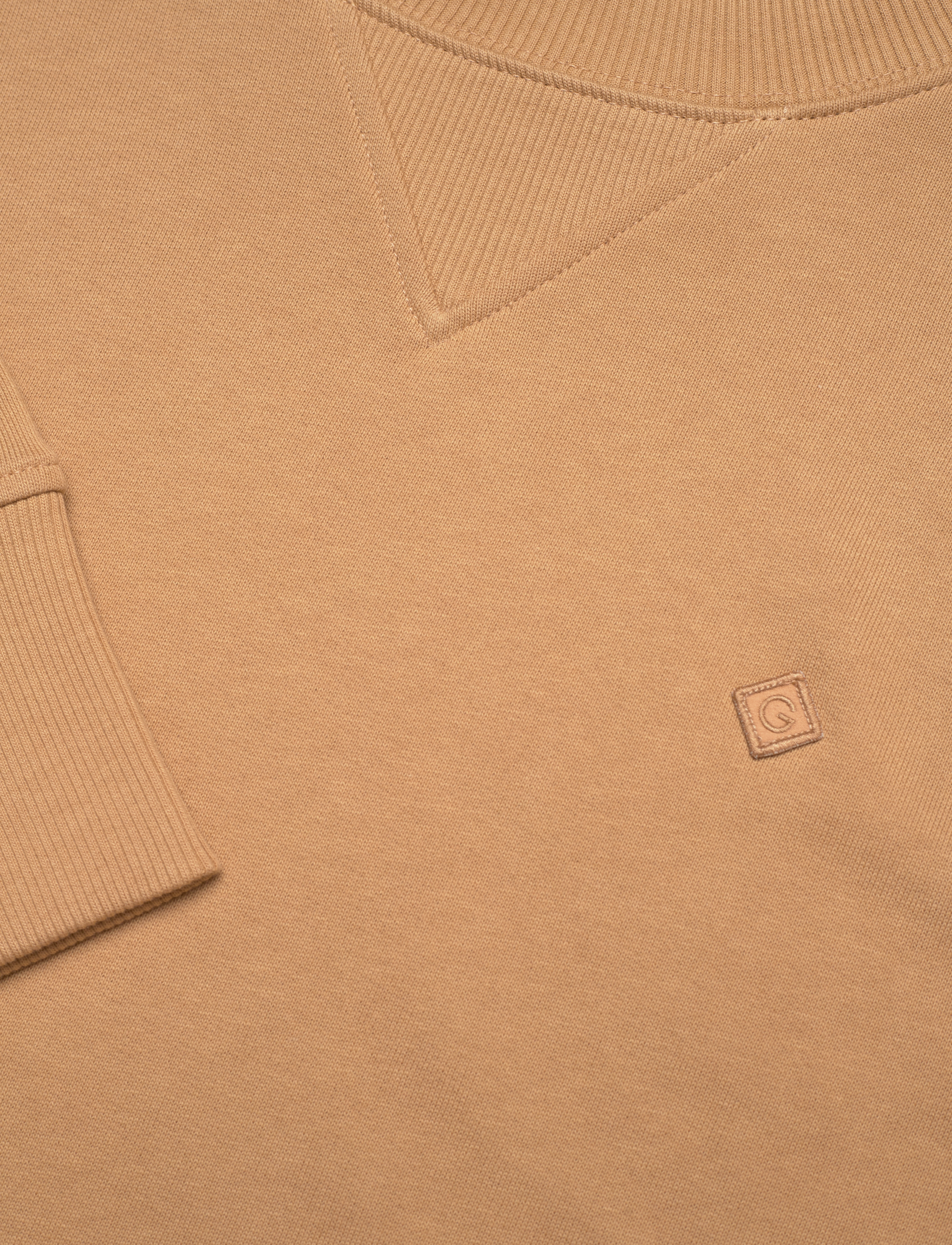 GANT - D1. ICON G ESSENTIAL C-NECK SWEAT - toffee beige - 3