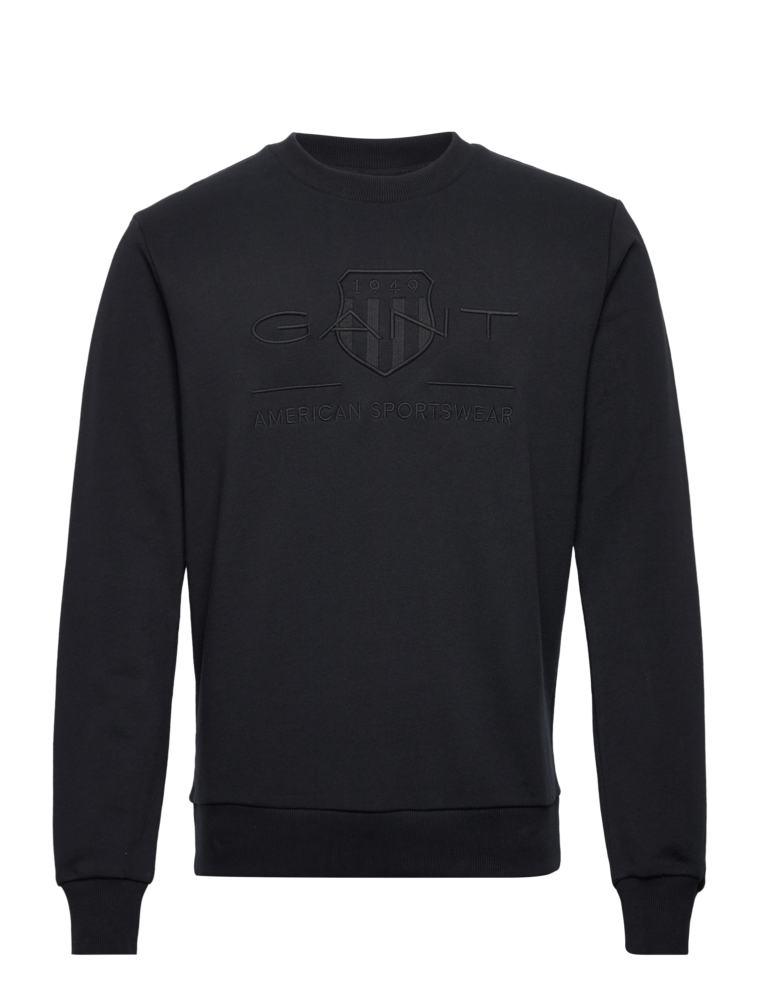 GANT Reg Tonal Shield Cneck Sweat Schwarz - M - Herren