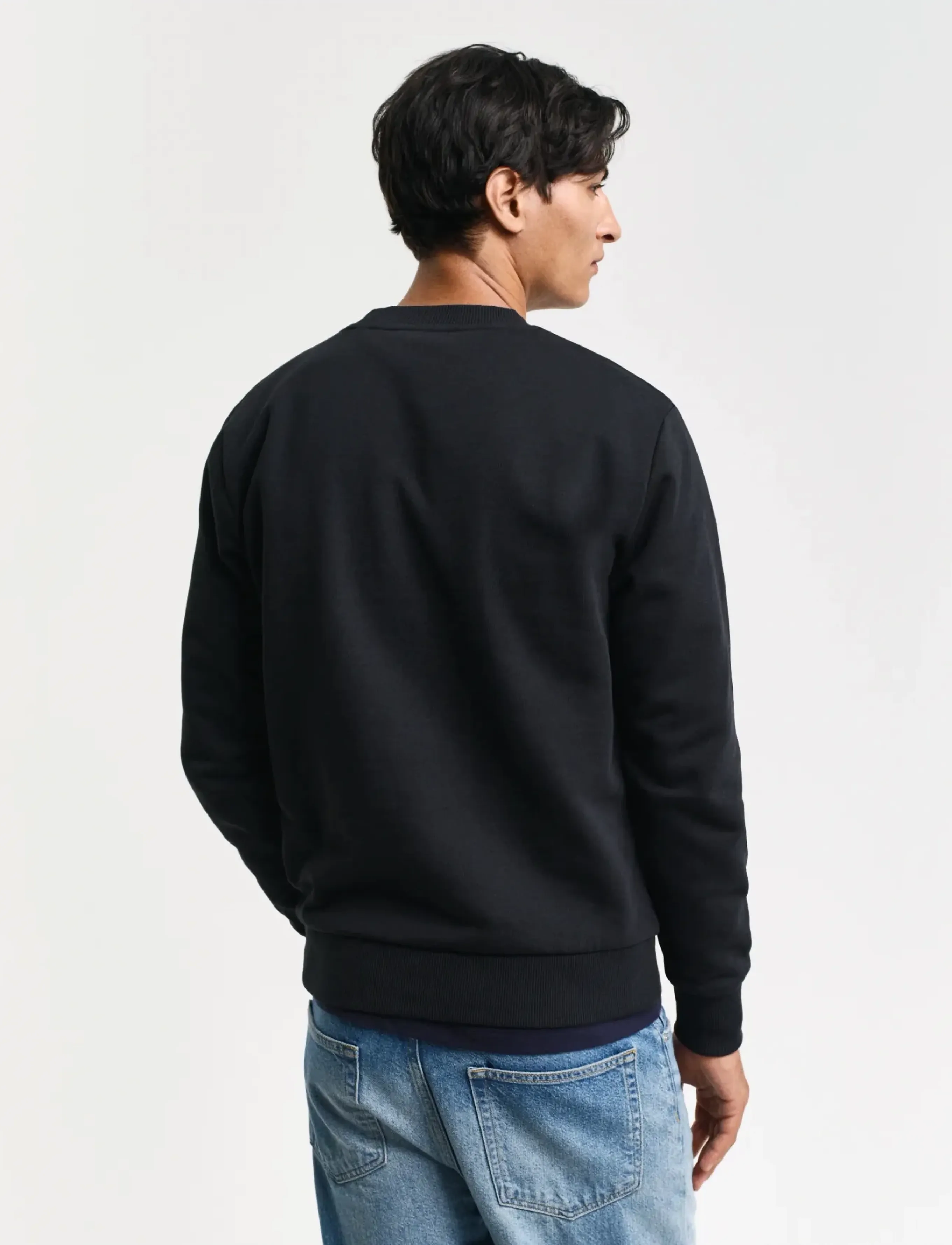 Gant - REG TONAL SHIELD C-NECK SWEAT - urlaubsfavoriten - black - 3