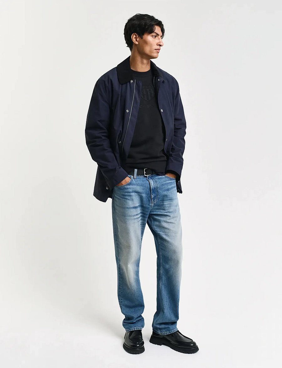 Gant - REG TONAL SHIELD C-NECK SWEAT - urlaubsfavoriten - black - 5