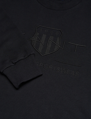 GANT - REG TONAL SHIELD C-NECK SWEAT - sweatshirts - black - 3