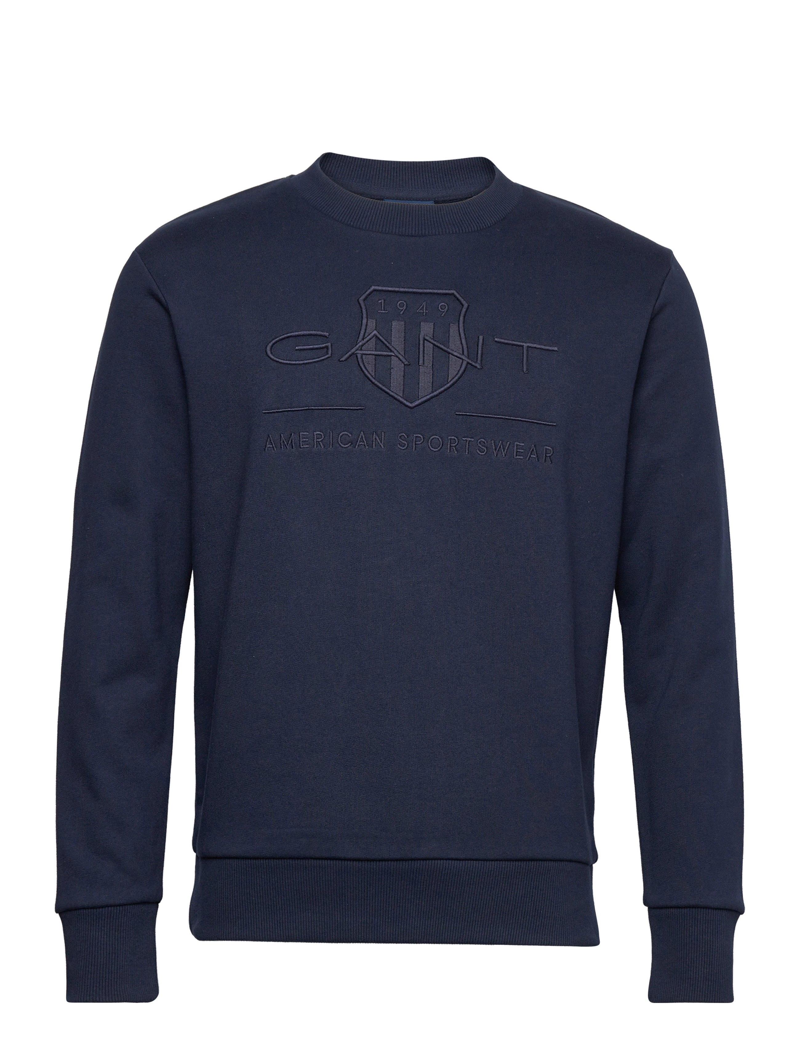 Gant REG TONAL SHIELD C-NECK SWEAT - Svetarit & Hupparit - EVENING BLUE / blue