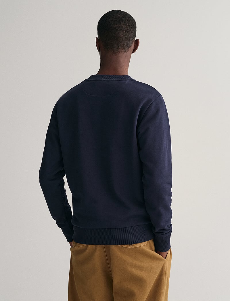 GANT - REG TONAL SHIELD CNECK SWEAT - nach anlass kaufen - evening blue - 3